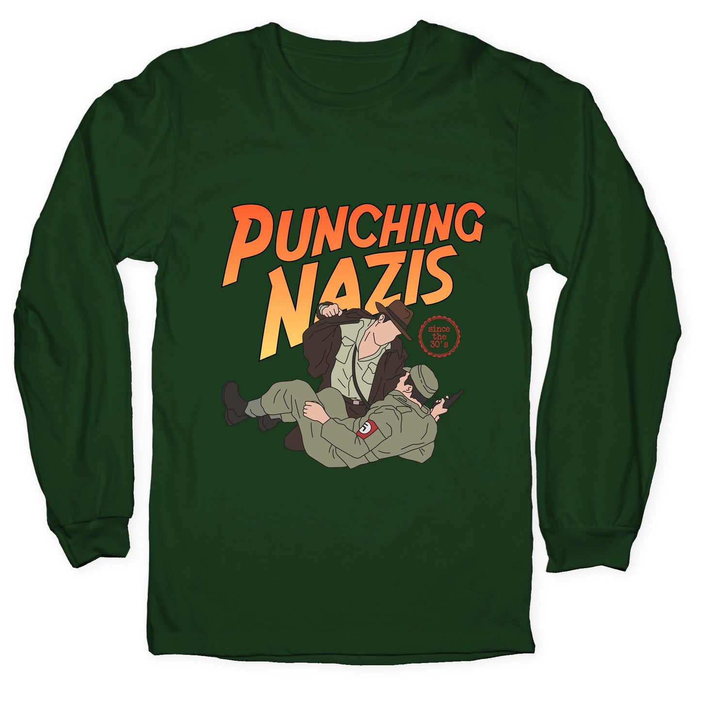 Punching Nazis Since 36 Longsleeve Tee