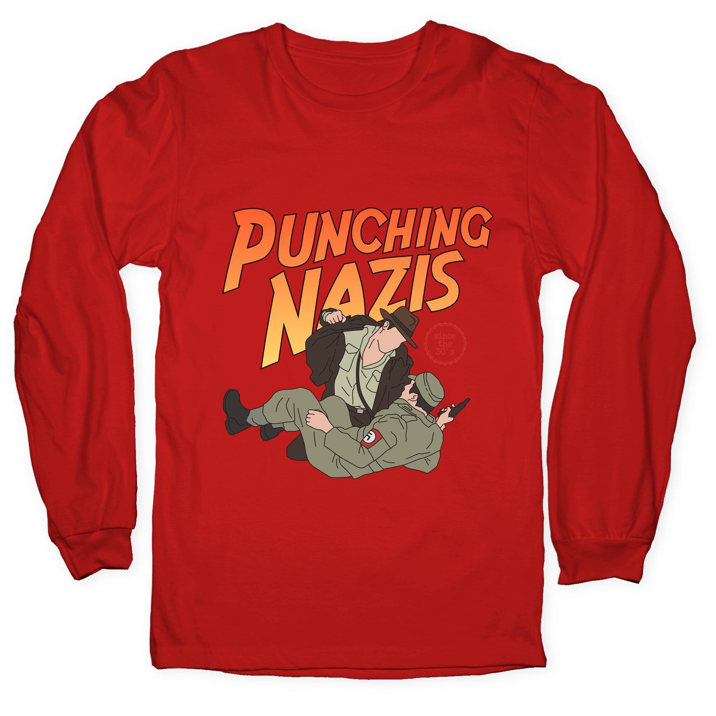 Punching Nazis Since 36 Longsleeve Tee