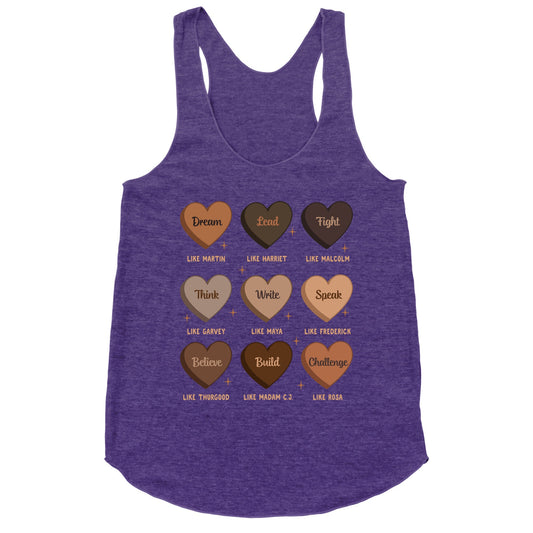 Celebrating Black History Leaders Racerback Tank
