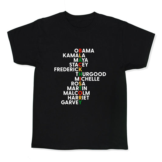 Black History Month Leaders Kids Tee
