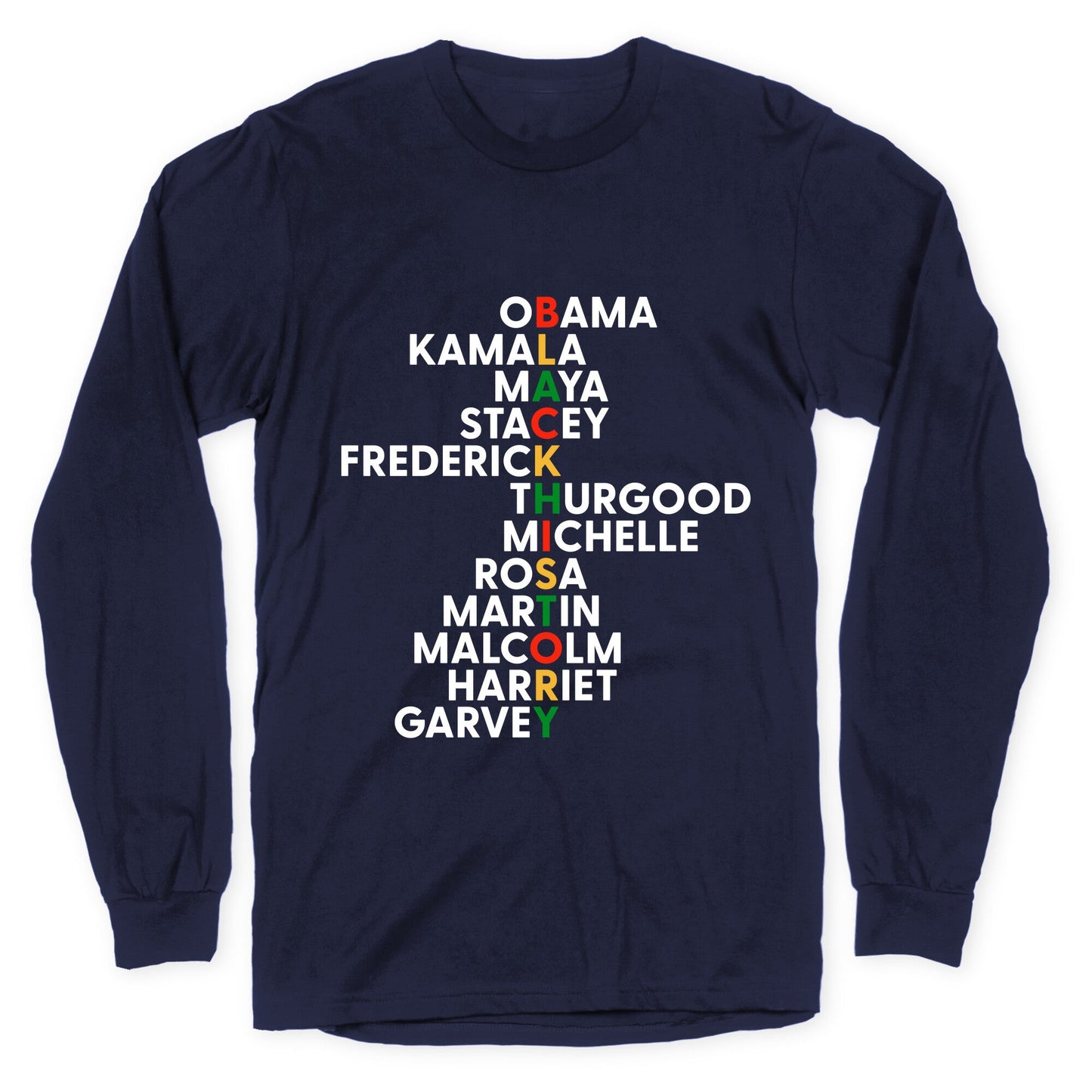 Black History Month Leaders Longsleeve Tee