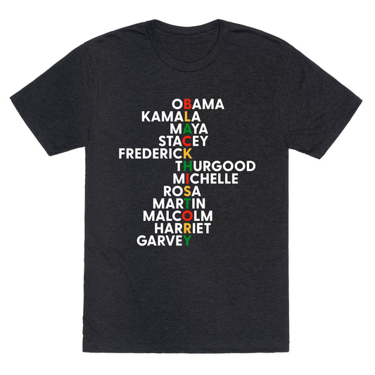 Black History Month Leaders Unisex Triblend Tee