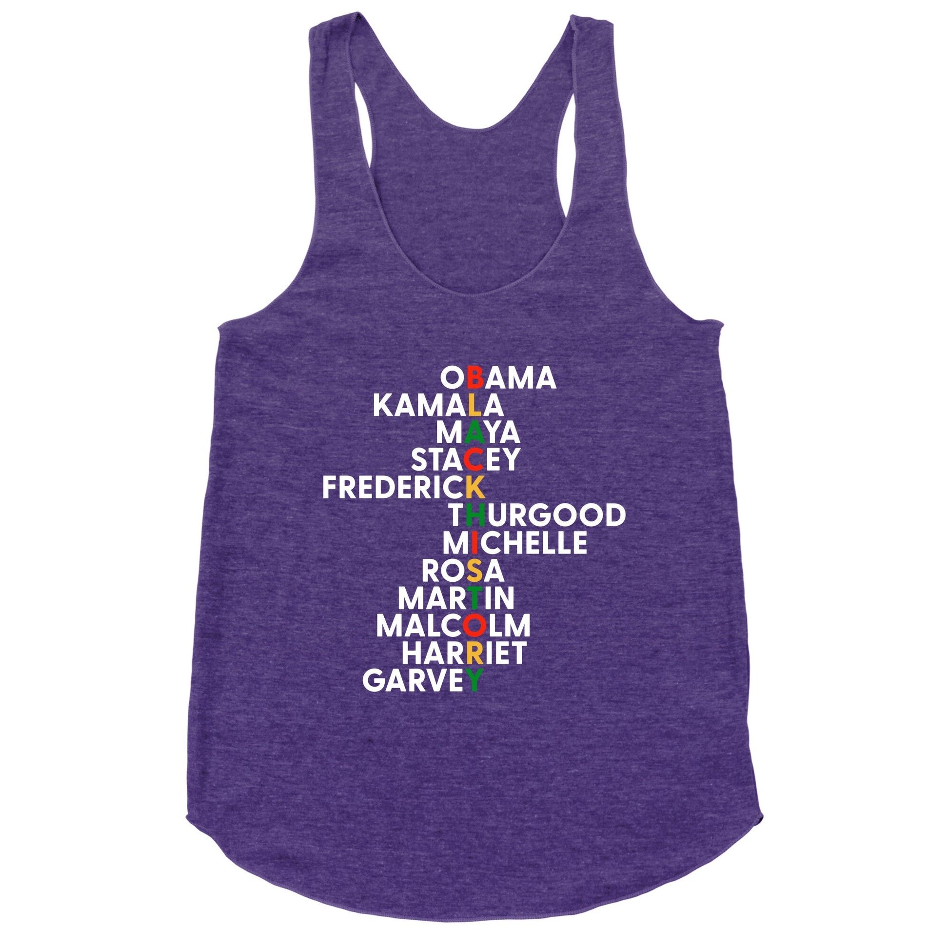 Black History Month Leaders Racerback Tank