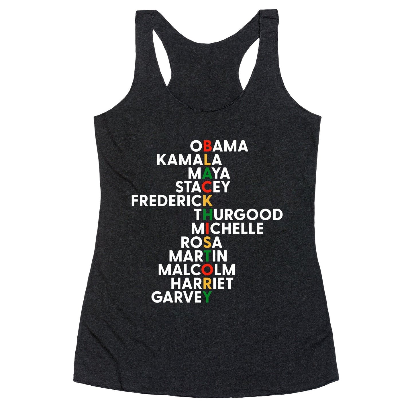 Black History Month Leaders Racerback Tank