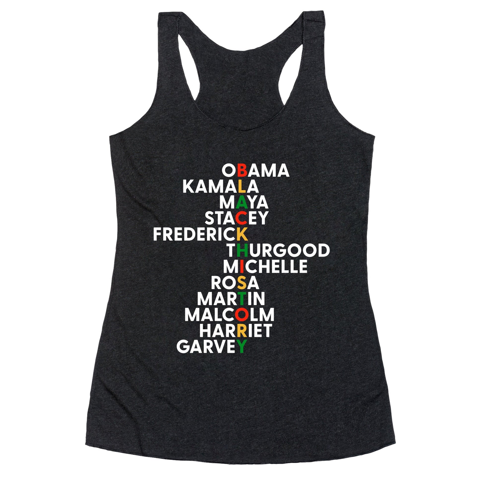 Black History Month Leaders Racerback Tank
