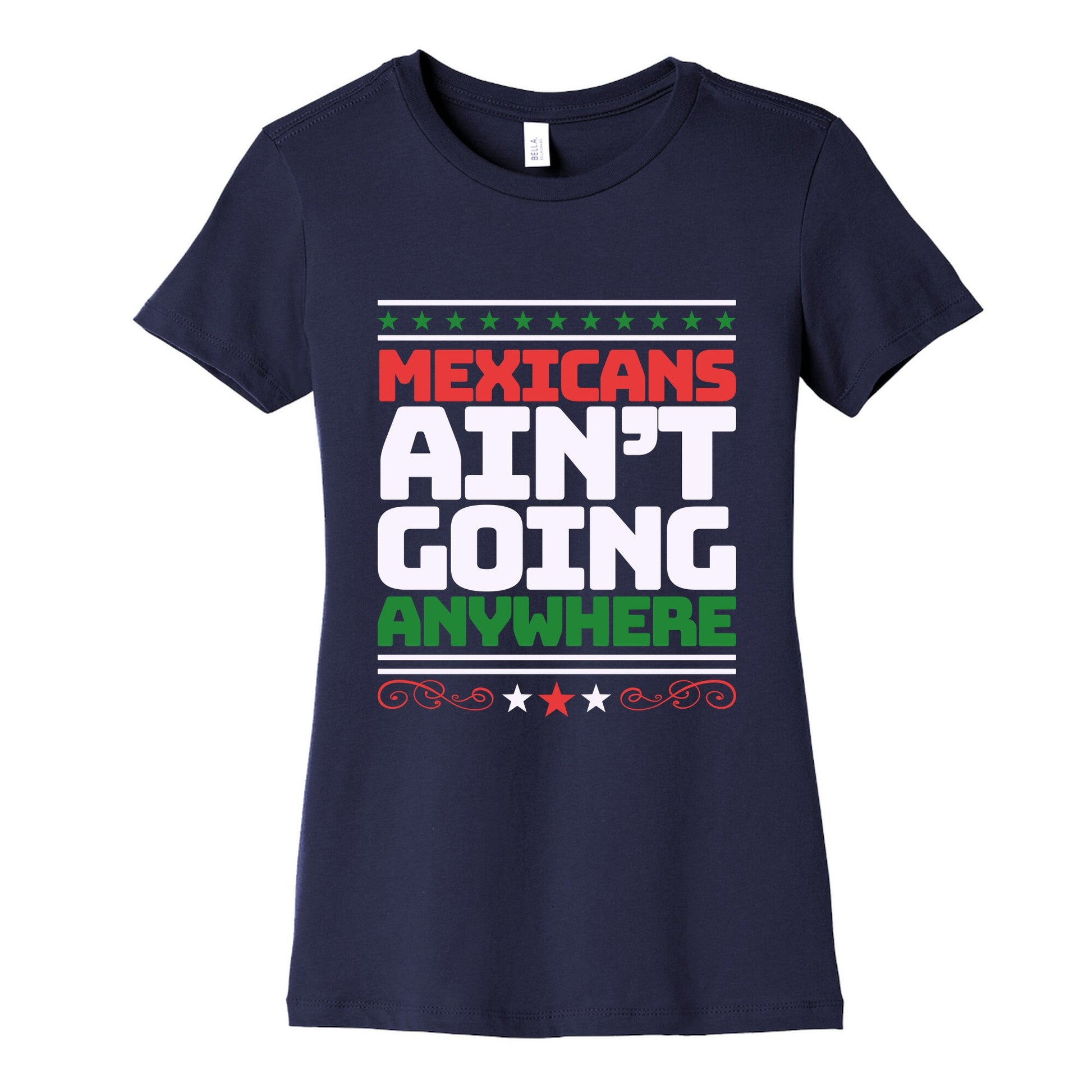Mexicans Arent Going Anywhere MAGA Womens Cotton Tee
