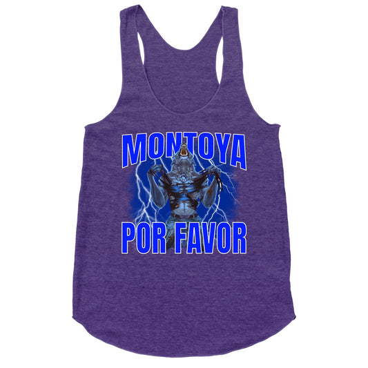 Montoya Por Favor Wolf Meme Racerback Tank