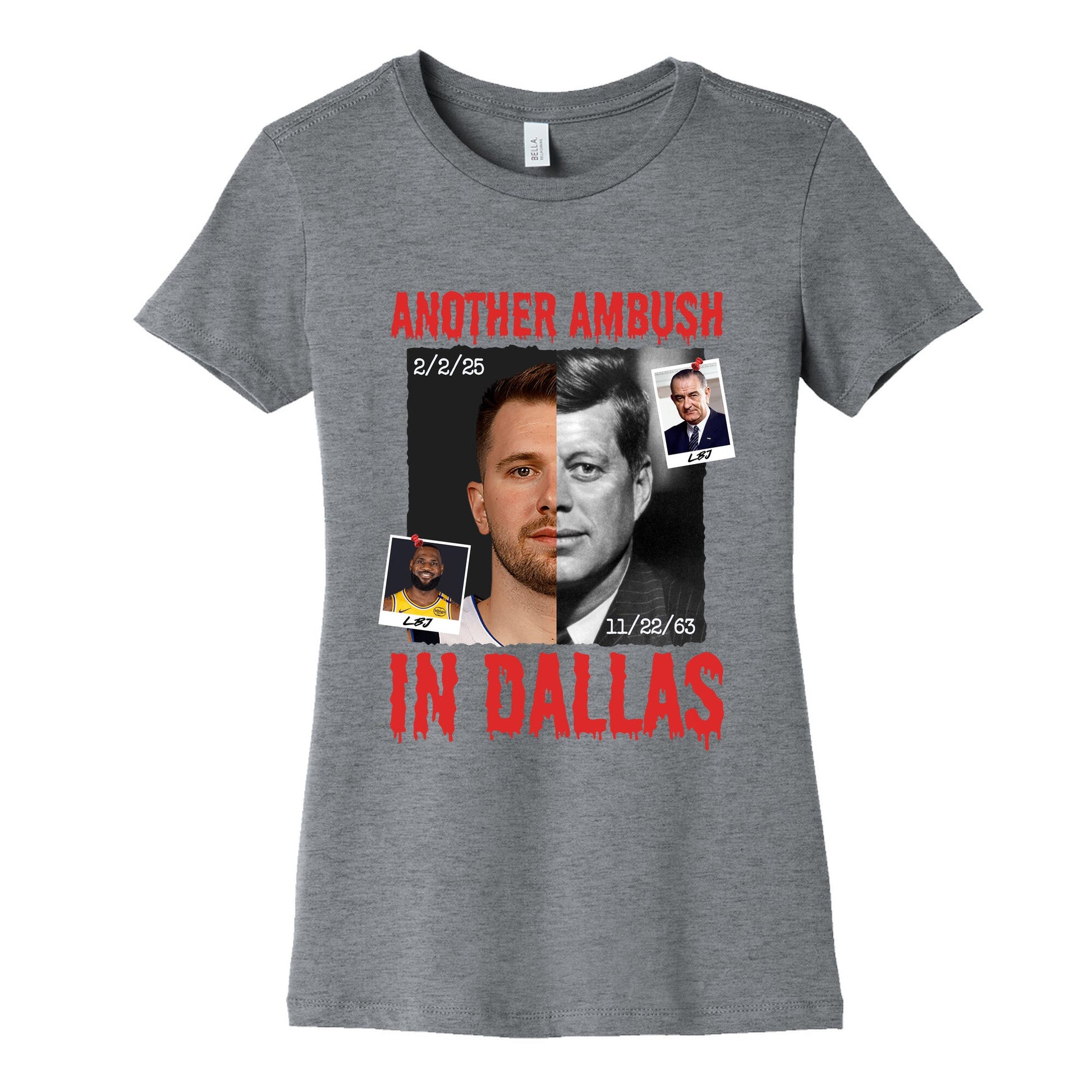 Another Ambush in Dallas Luka Lakers Womens Cotton Tee