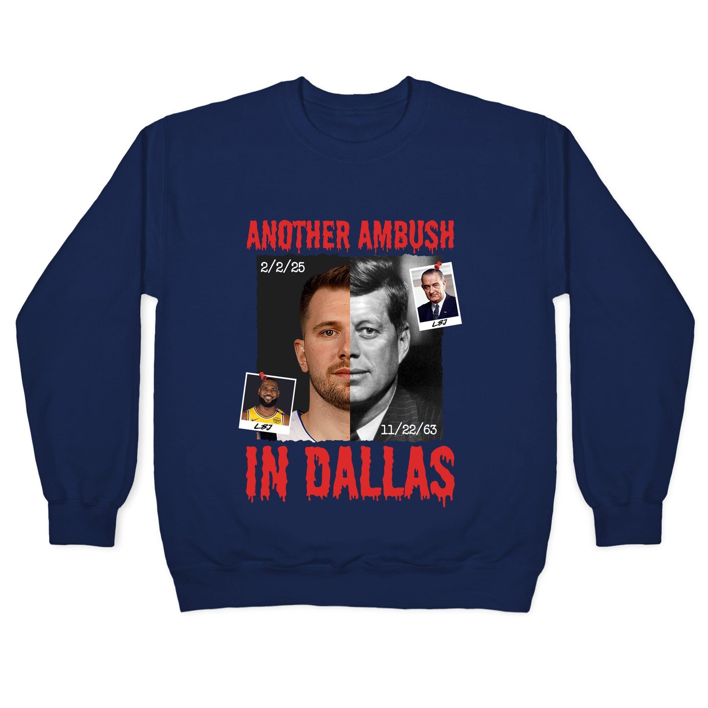 Another Ambush in Dallas Luka Lakers Crewneck Sweatshirt