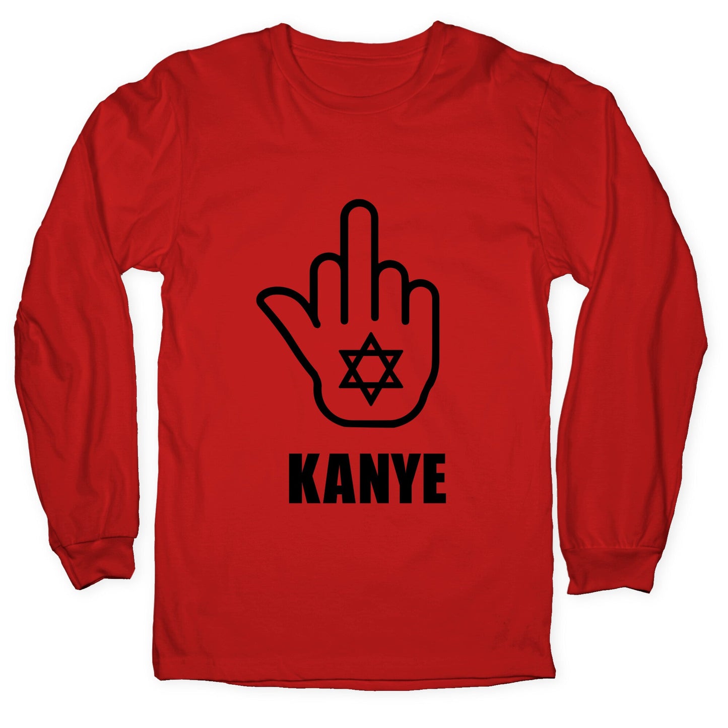 Middle Finger F Kanye Longsleeve Tee
