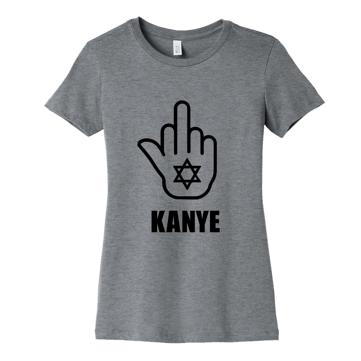 Middle Finger F Kanye Womens Cotton Tee