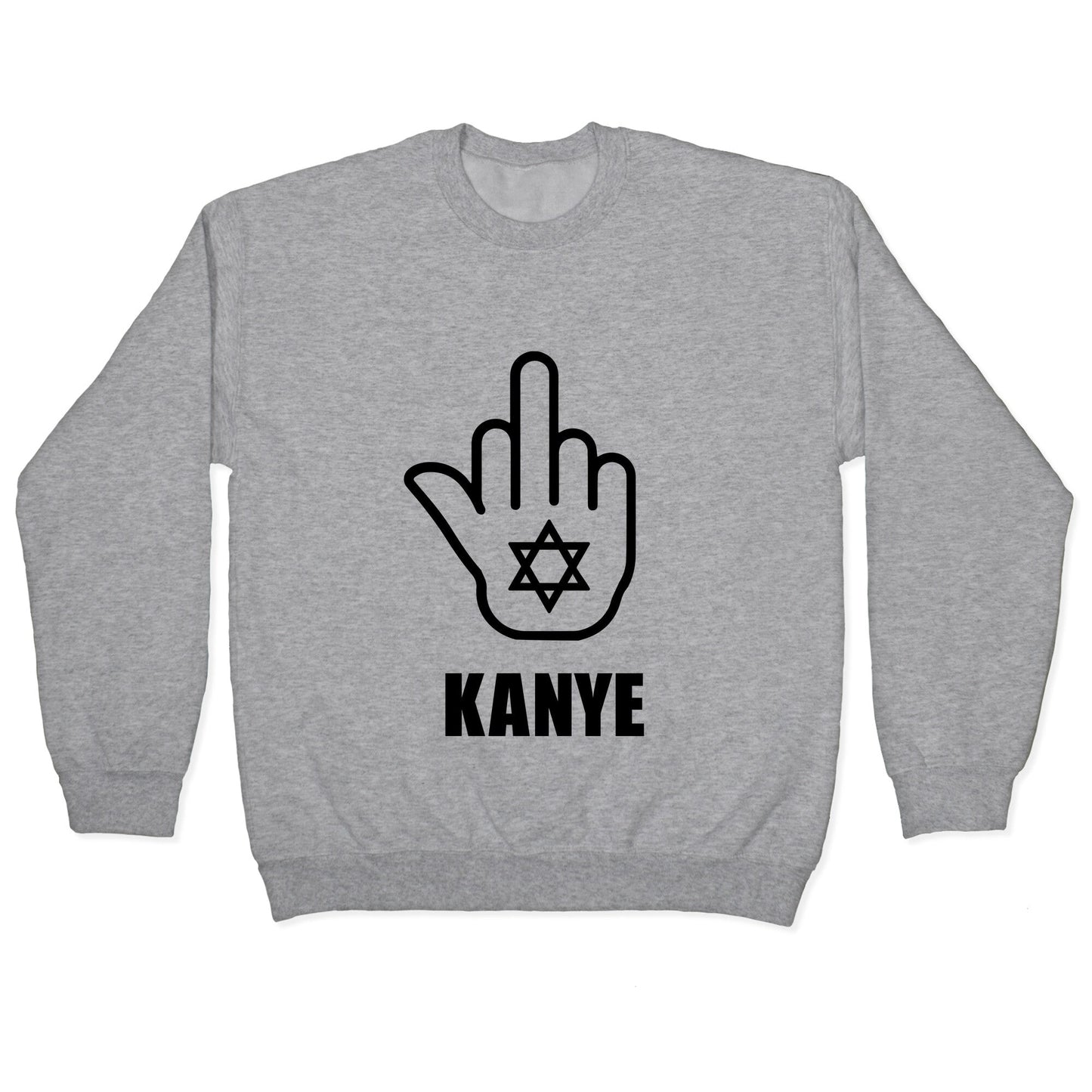 Middle Finger F Kanye Crewneck Sweatshirt