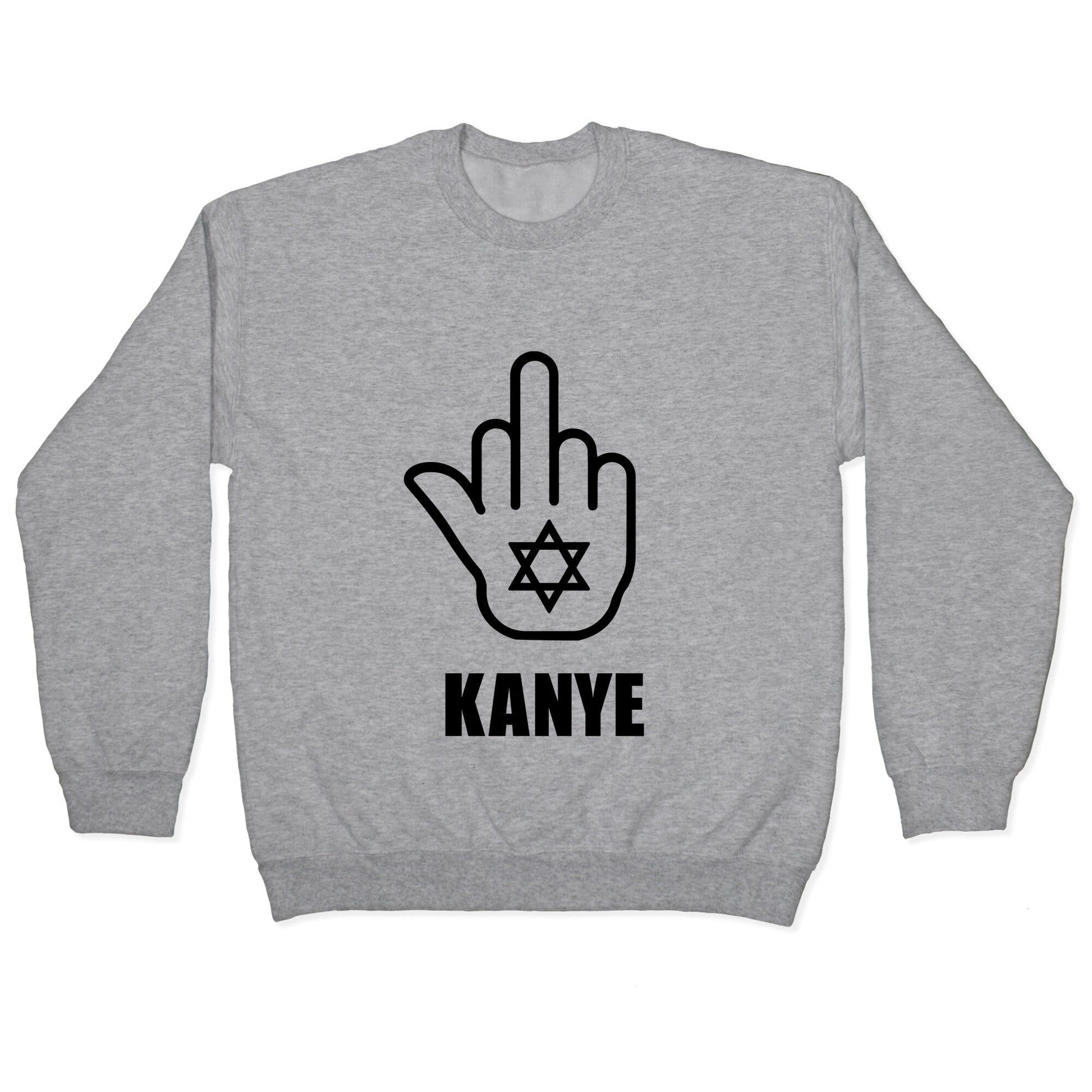 Middle Finger F Kanye Crewneck Sweatshirt