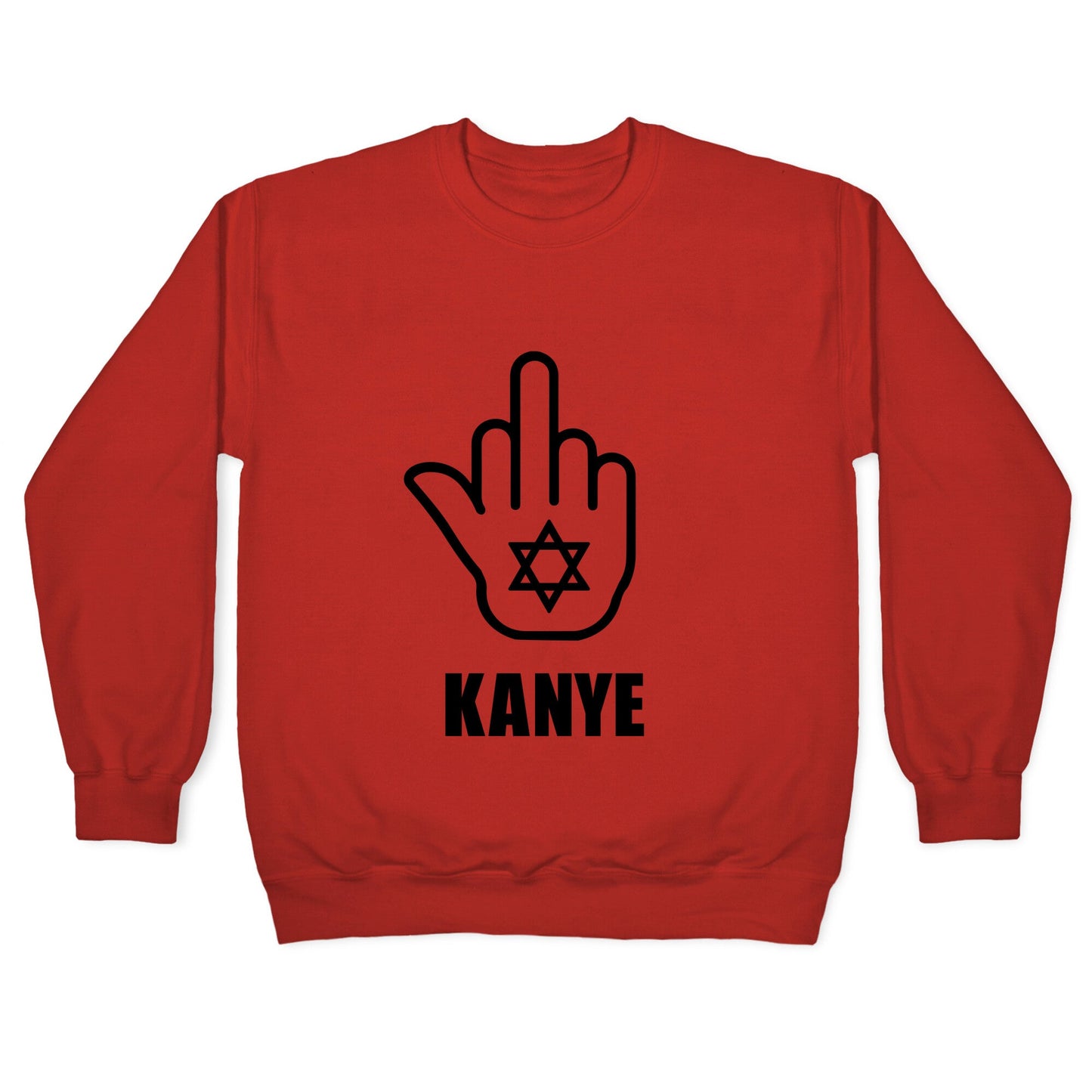Middle Finger F Kanye Crewneck Sweatshirt