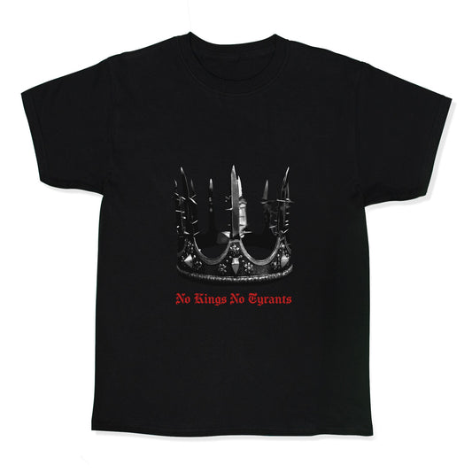 No Kings No Tyrants Crown Kids Tee