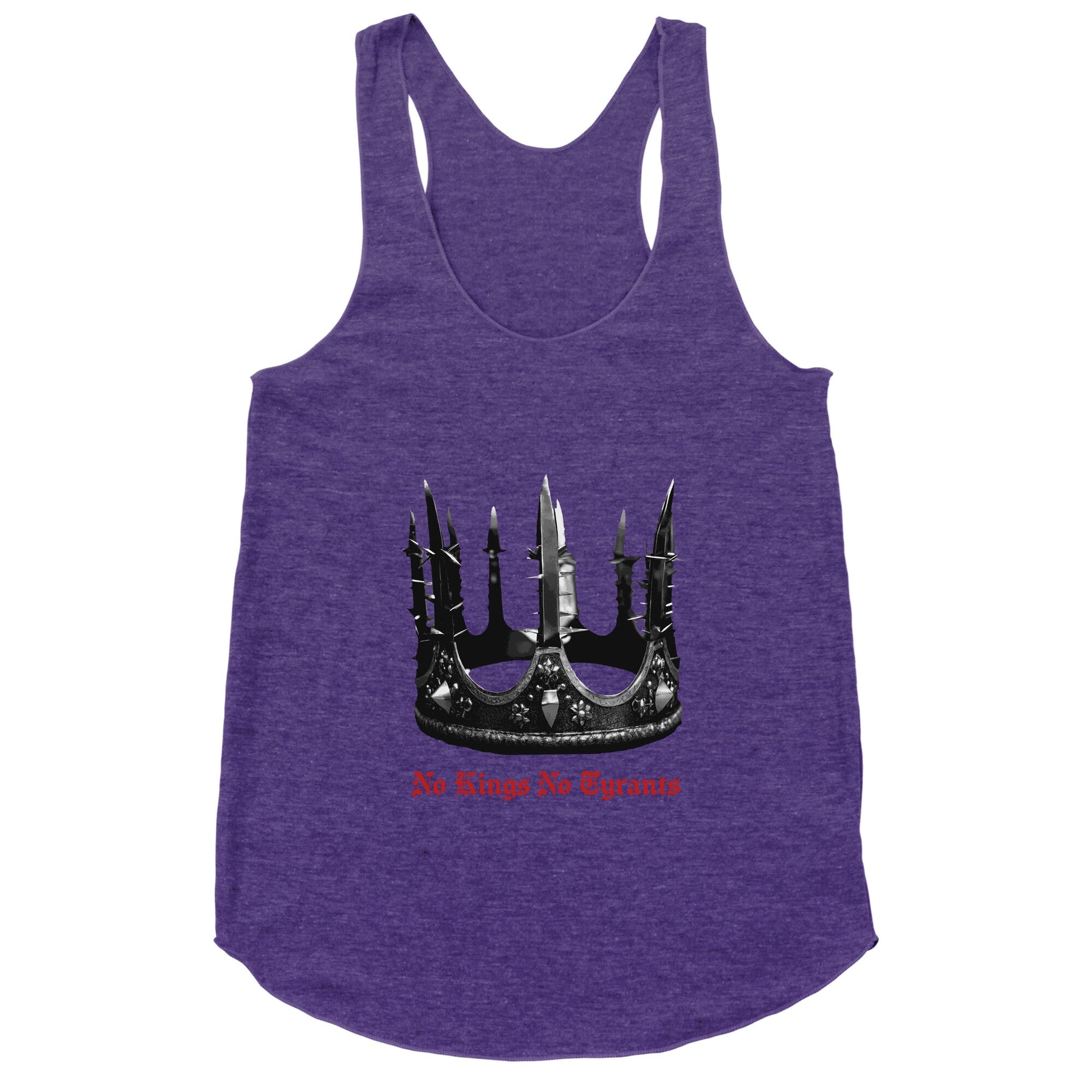 No Kings No Tyrants Crown Racerback Tank