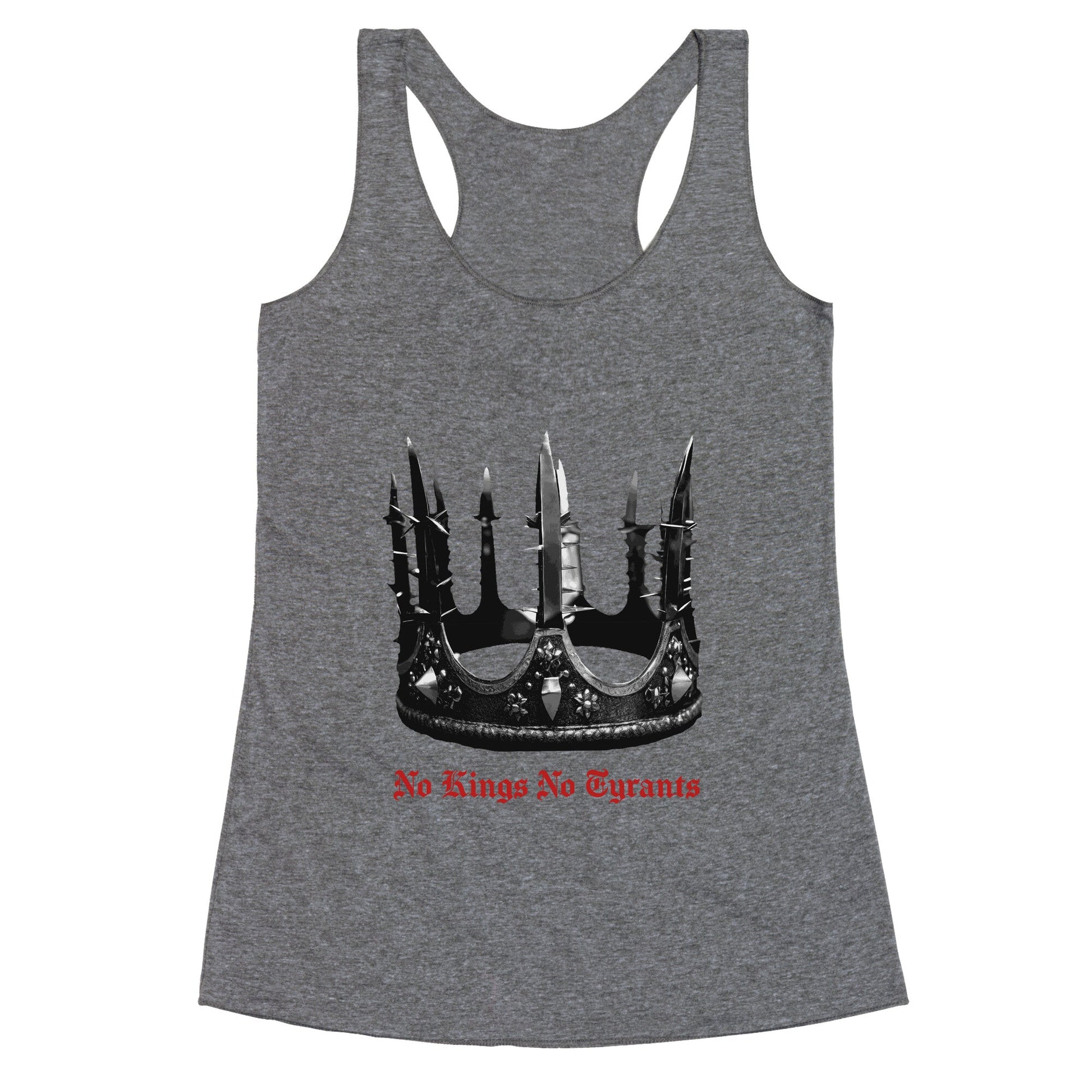 No Kings No Tyrants Crown Racerback Tank