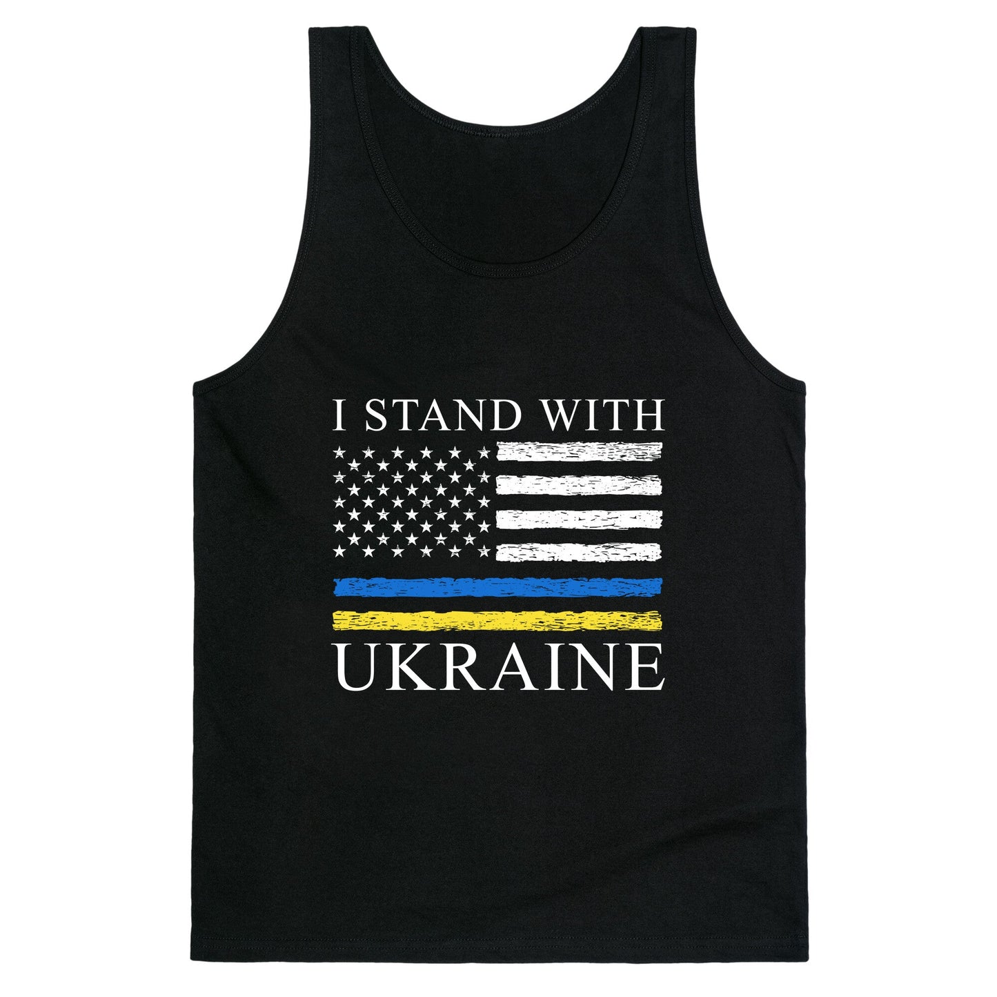 I Stand With Ukraine Flag Tank Top