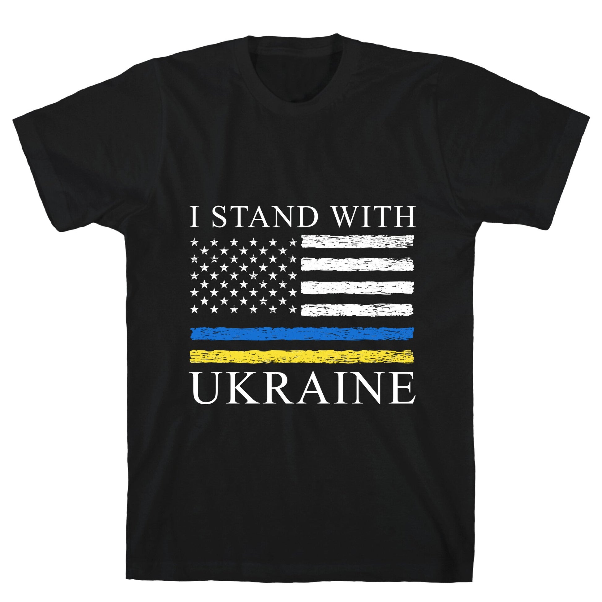 I Stand With Ukraine Flag T-Shirt