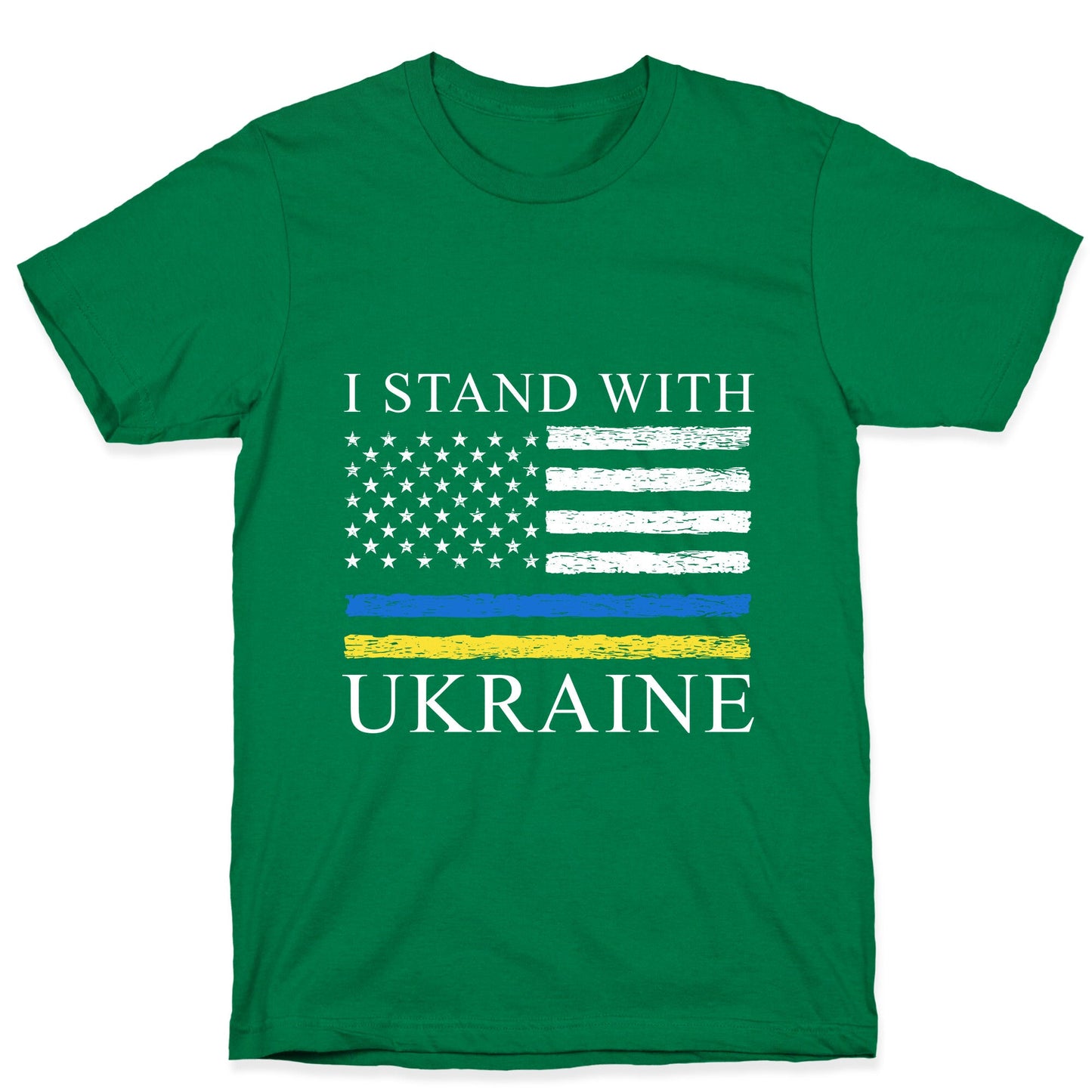I Stand With Ukraine Flag T-Shirt