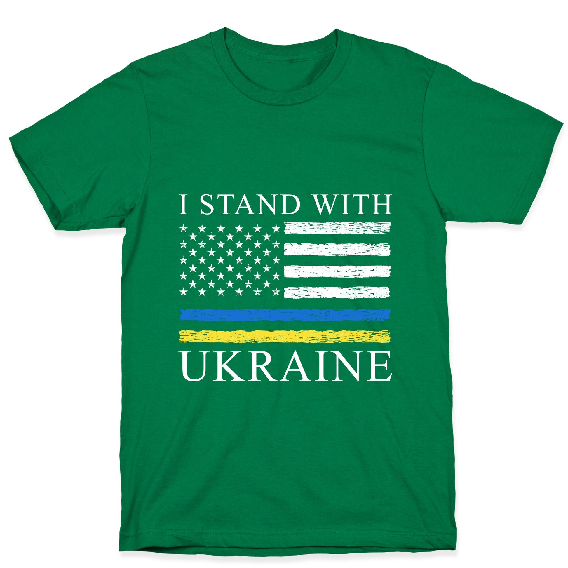 I Stand With Ukraine Flag T-Shirt