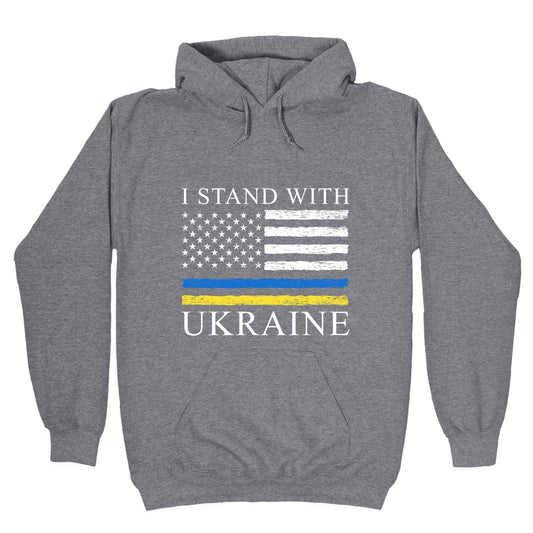 I Stand With Ukraine Flag Hoodie