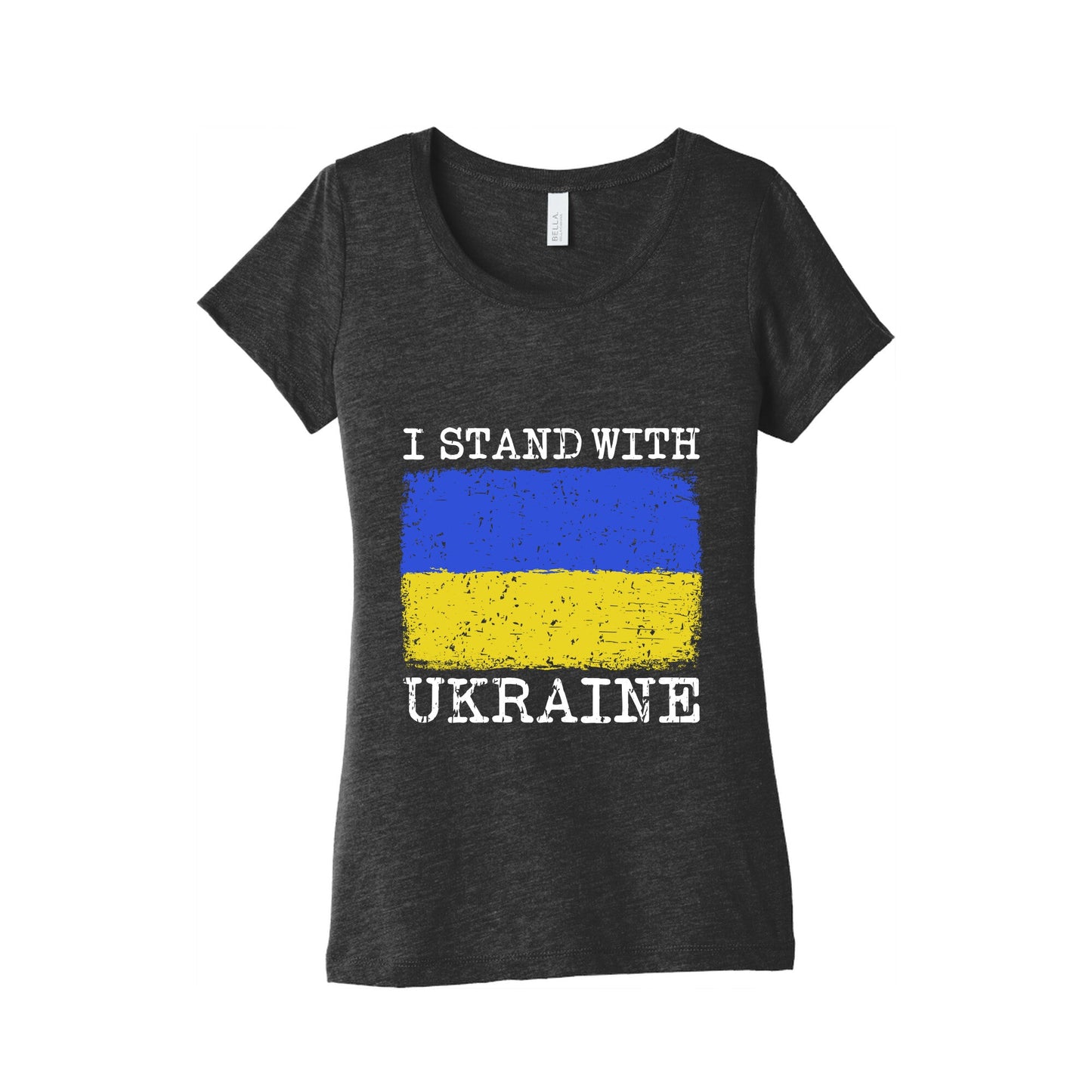 I Stand With Ukraine Womens Triblend Tee
