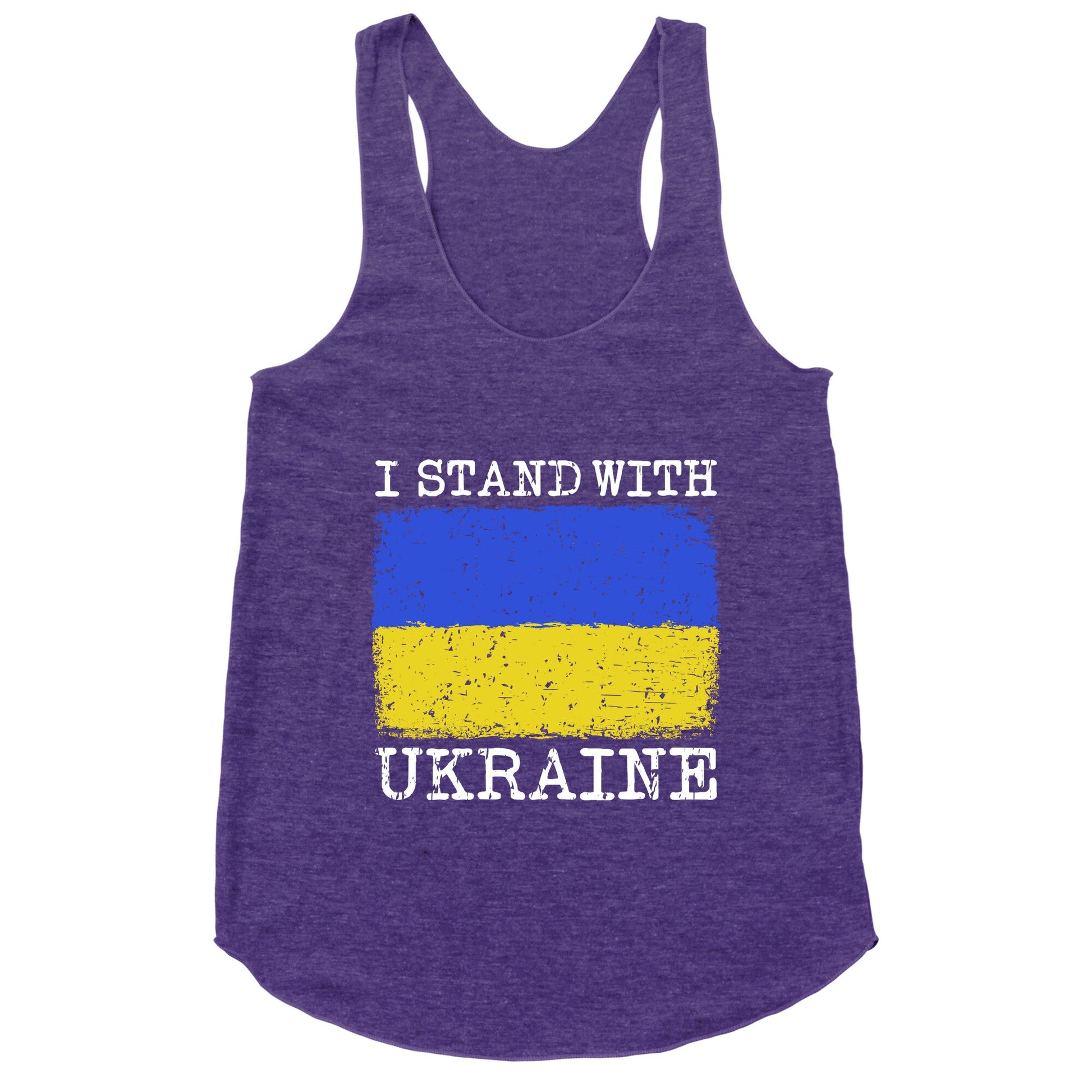 I Stand With Ukraine Racerback Tank