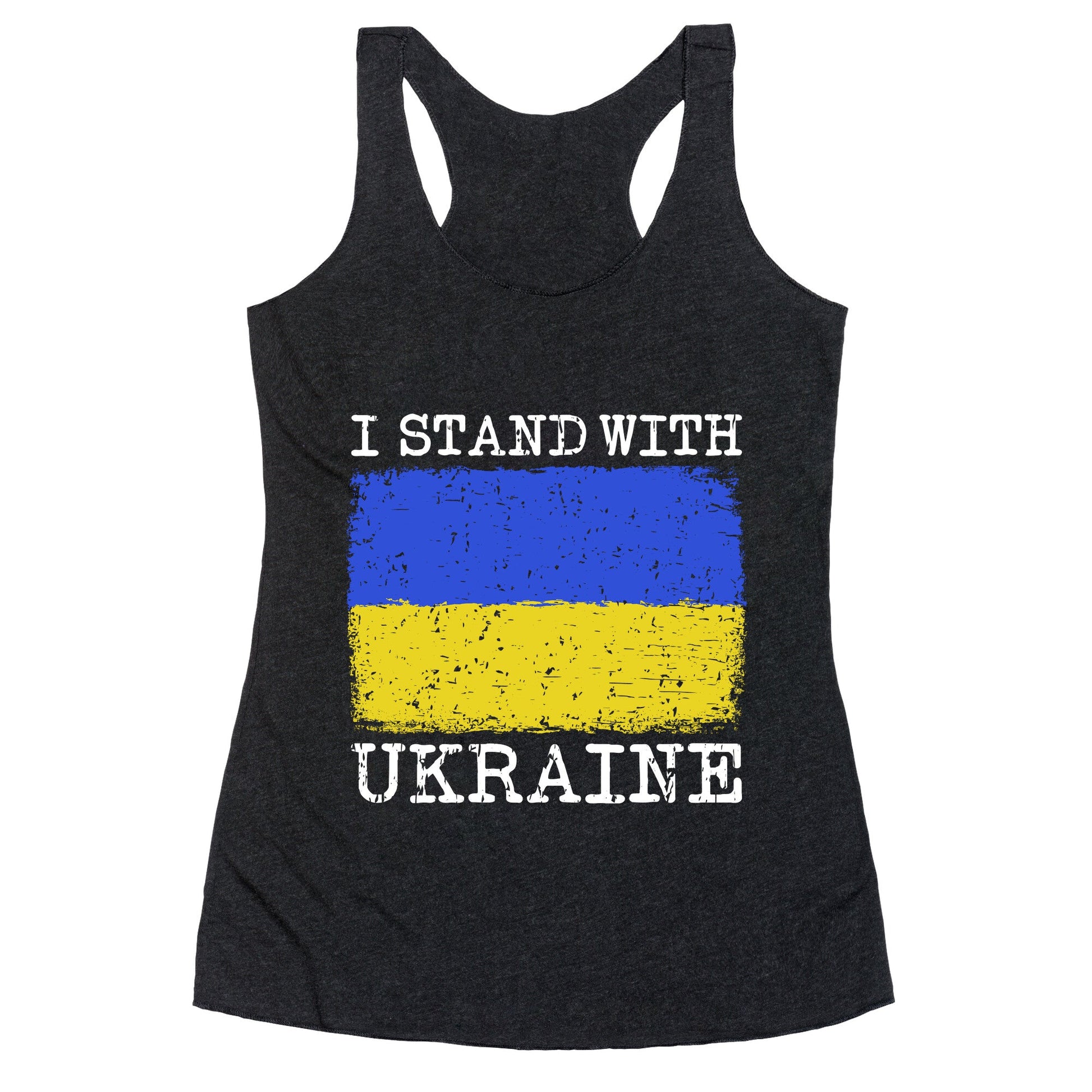 I Stand With Ukraine Racerback Tank