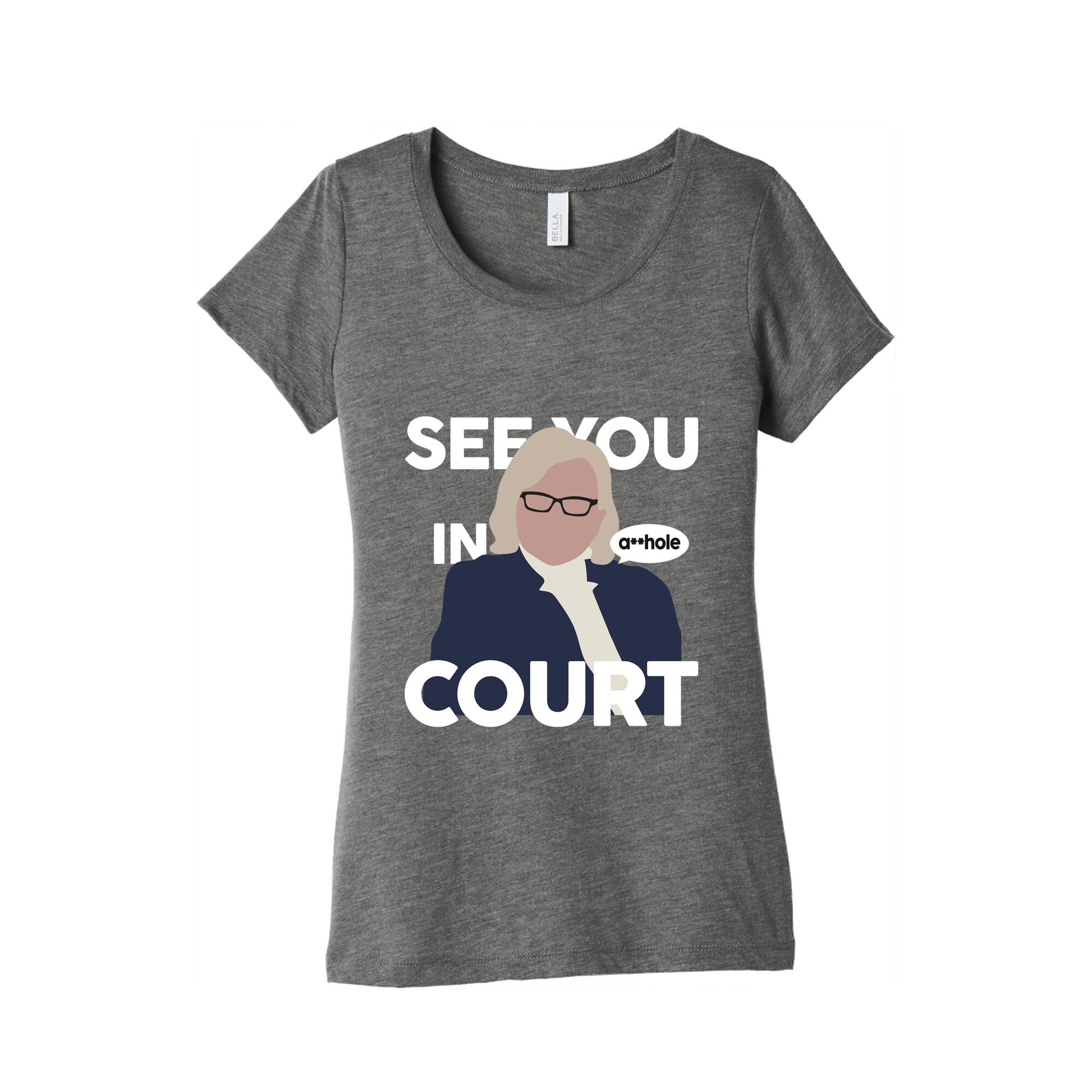 See You In Court Governor Janet Mills Womens Triblend Tee