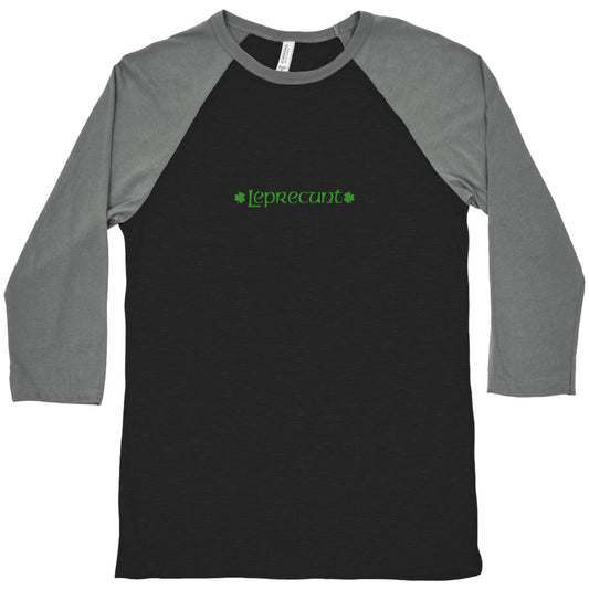 Leprecunt Baseball Tee