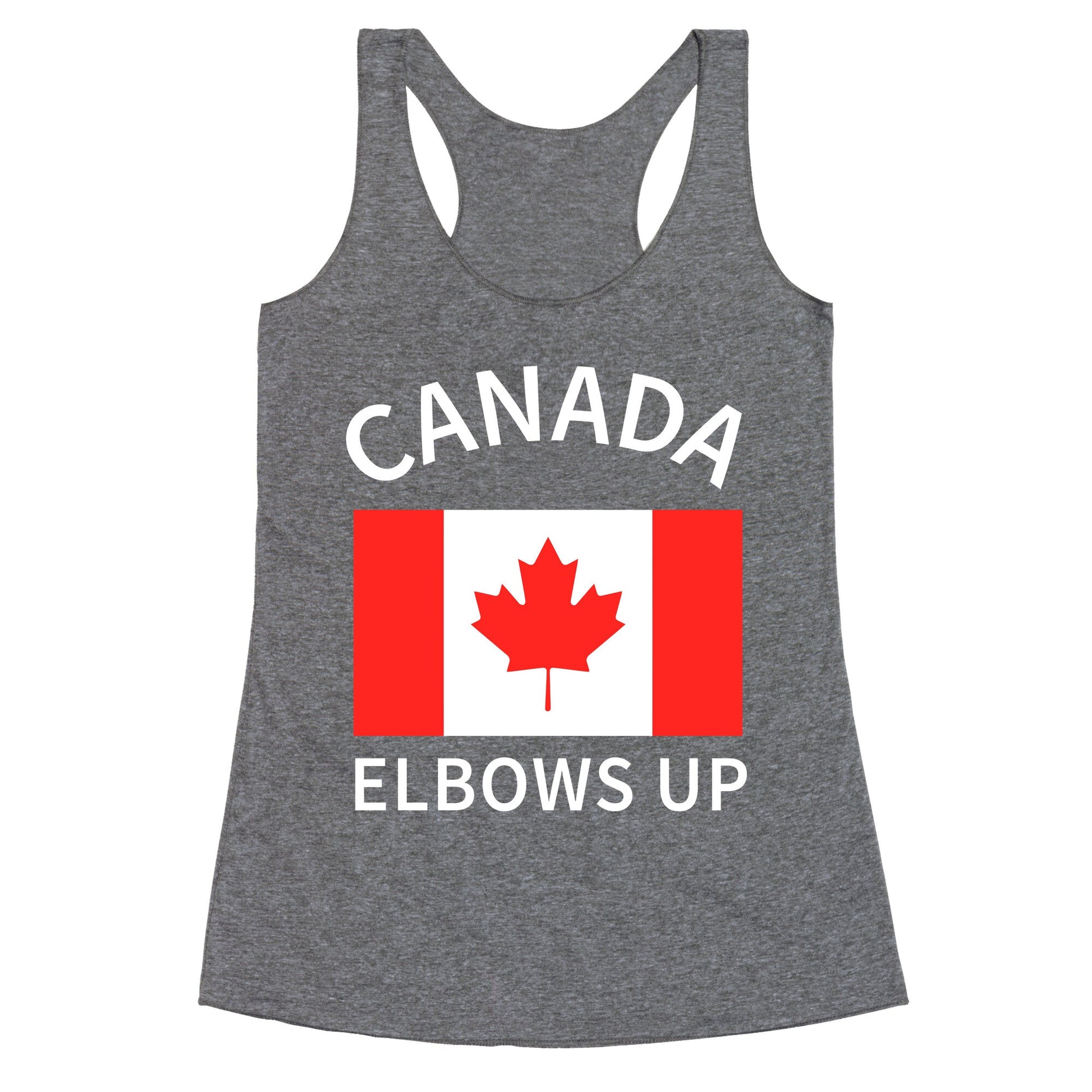Elbows Up Canada Racerback Tank