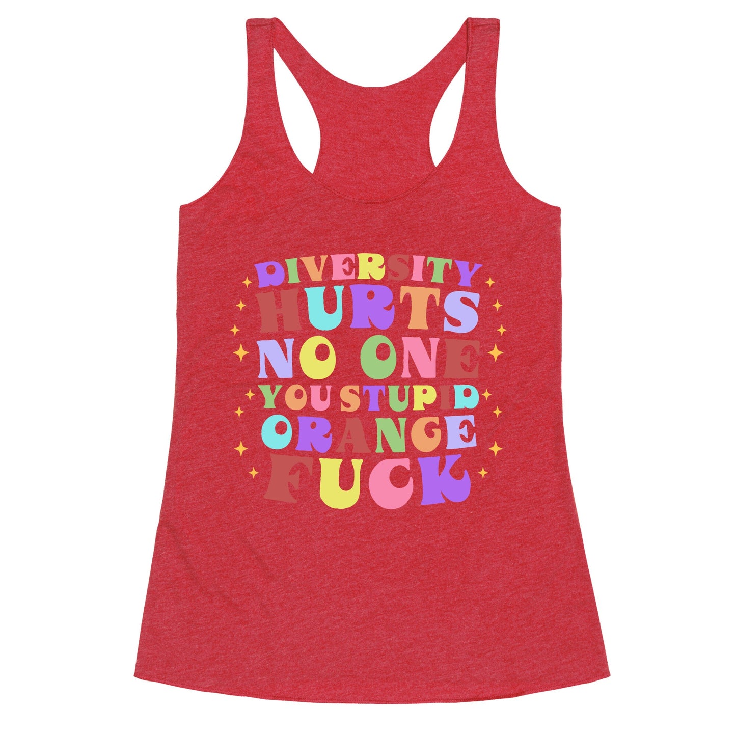 Diversity Hurts No One Racerback Tank