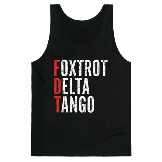 Foxtrot Delta Tango FDT Tank Top