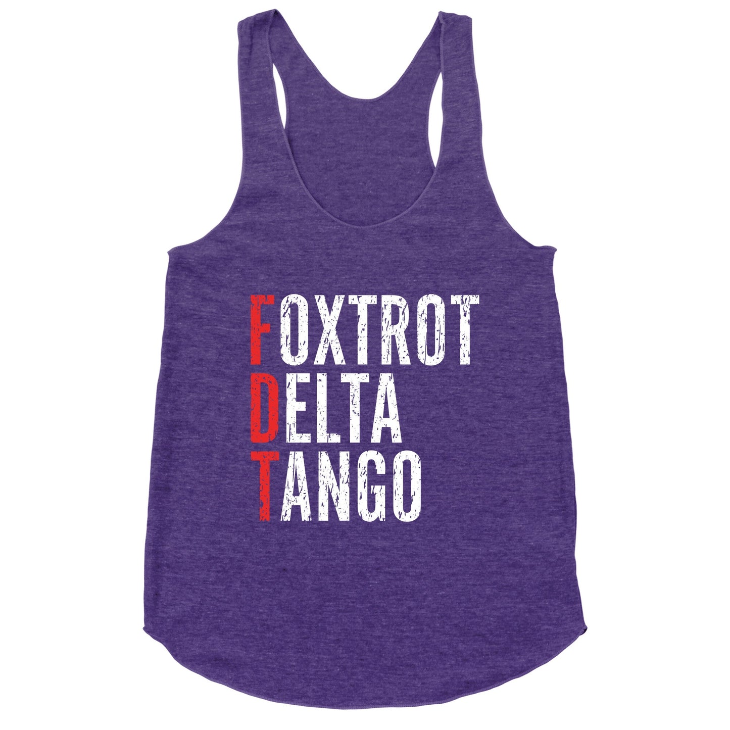 Foxtrot Delta Tango FDT Racerback Tank