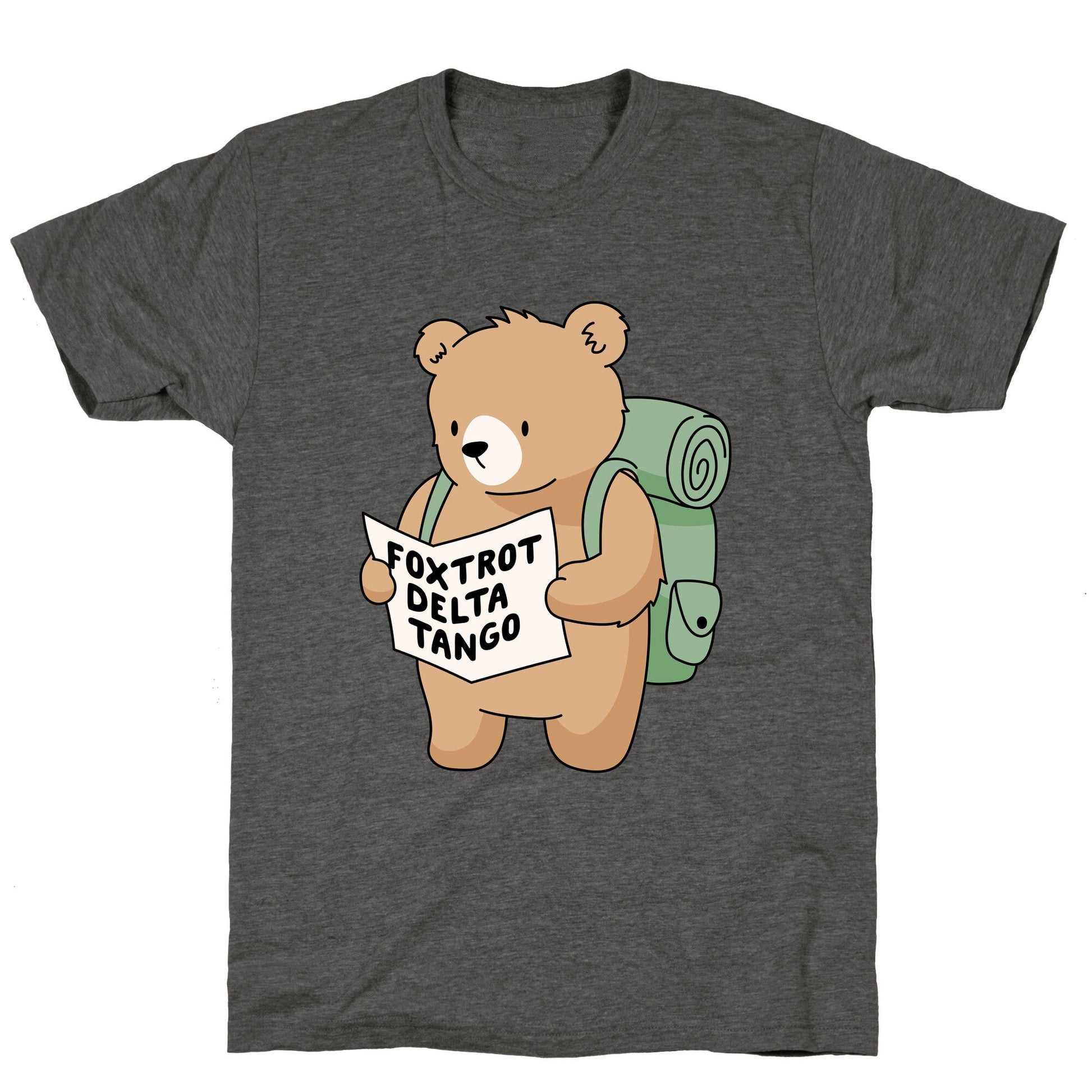 Foxtrot Delta Tango Bear Unisex Triblend Tee