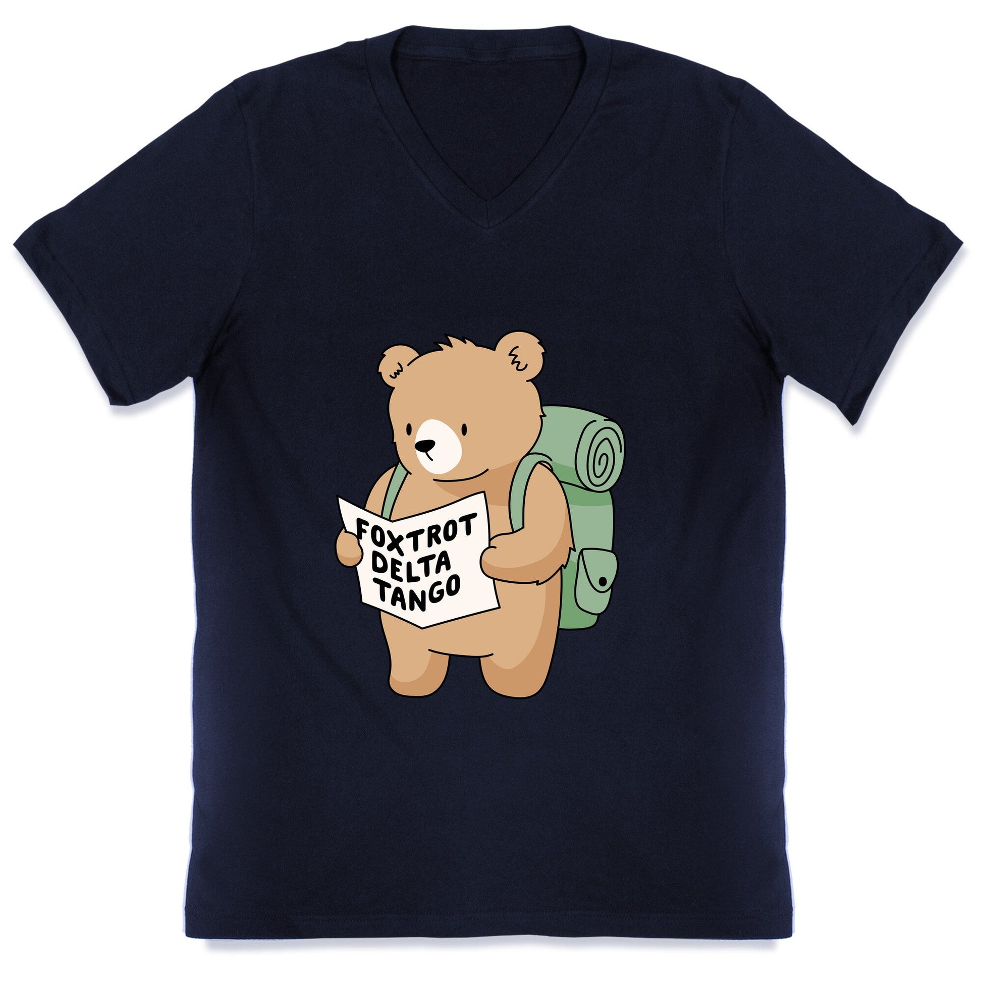 Foxtrot Delta Tango Bear V-Neck