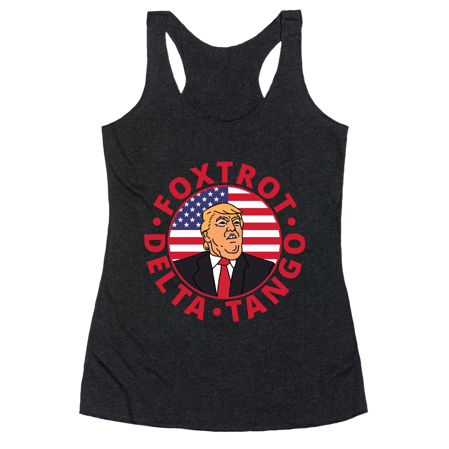 Foxtrot Delta Tango Trump Racerback Tank