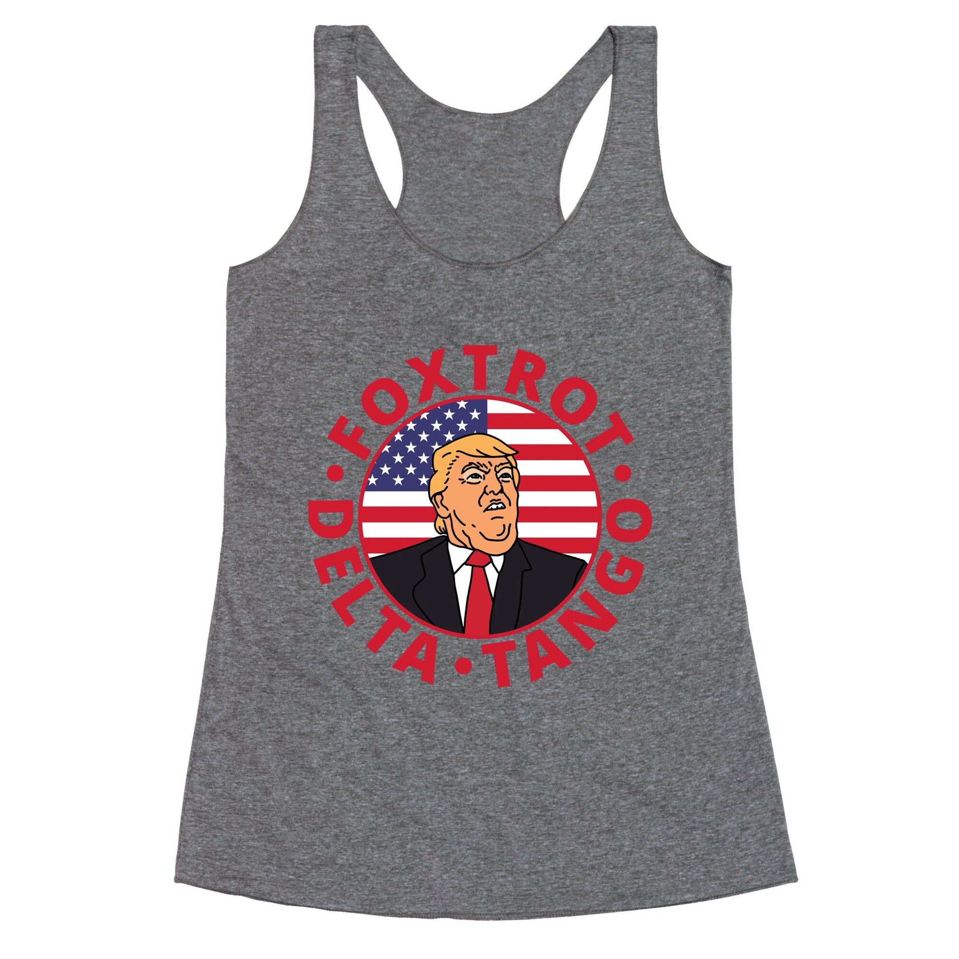 Foxtrot Delta Tango Trump Racerback Tank