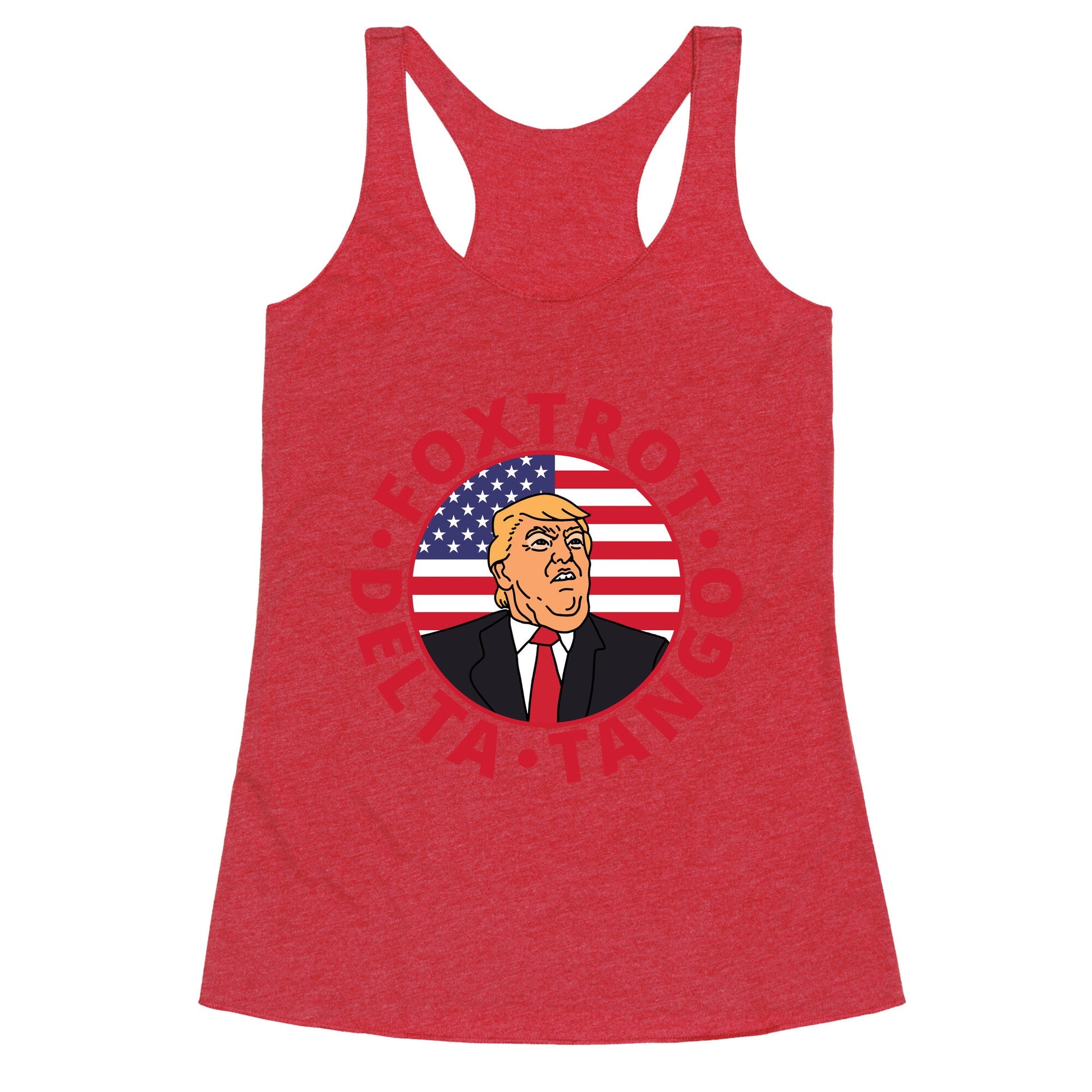Foxtrot Delta Tango Trump Racerback Tank