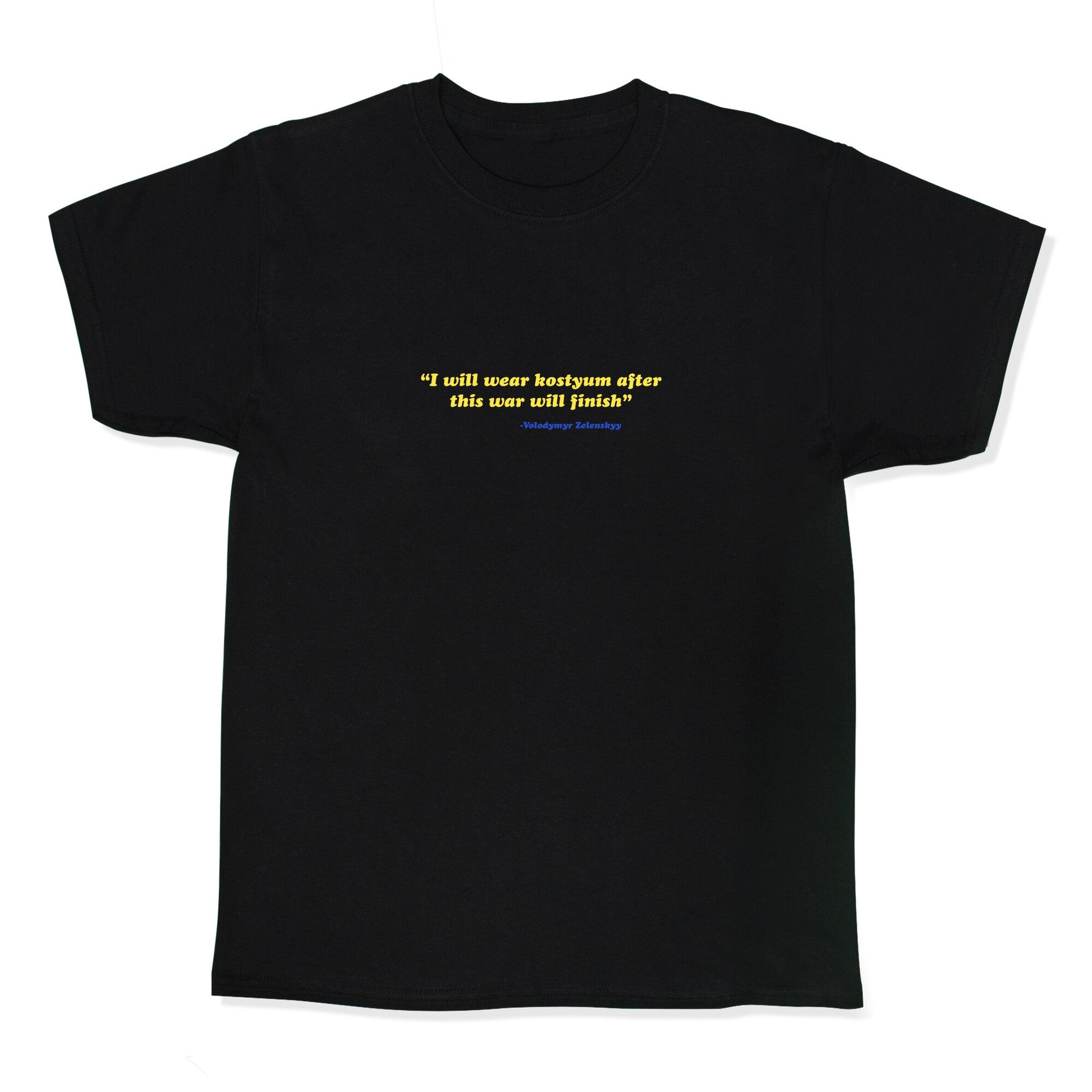 Zelensky Costume Quote Kids Tee