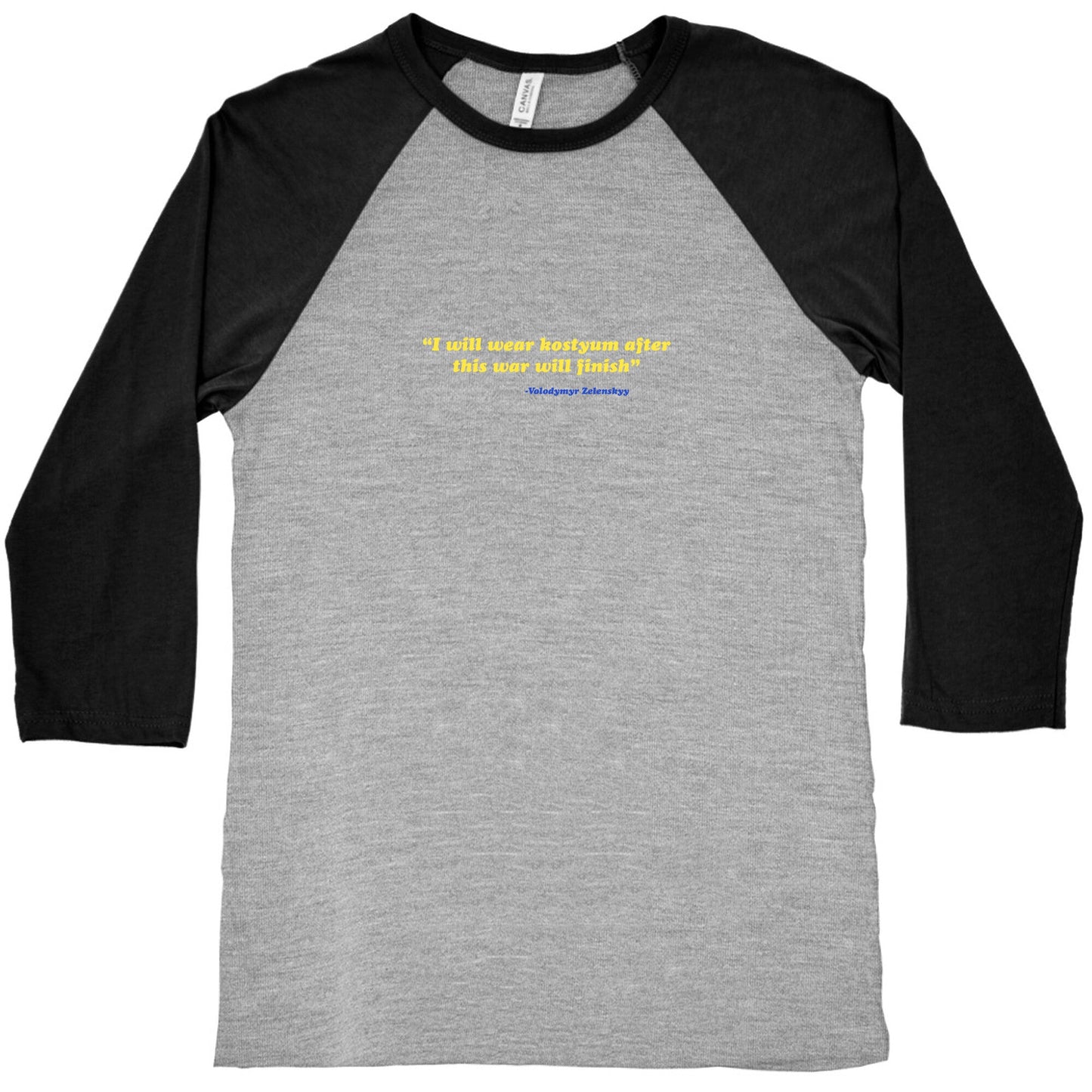 Zelensky Costume Quote Baseball Tee