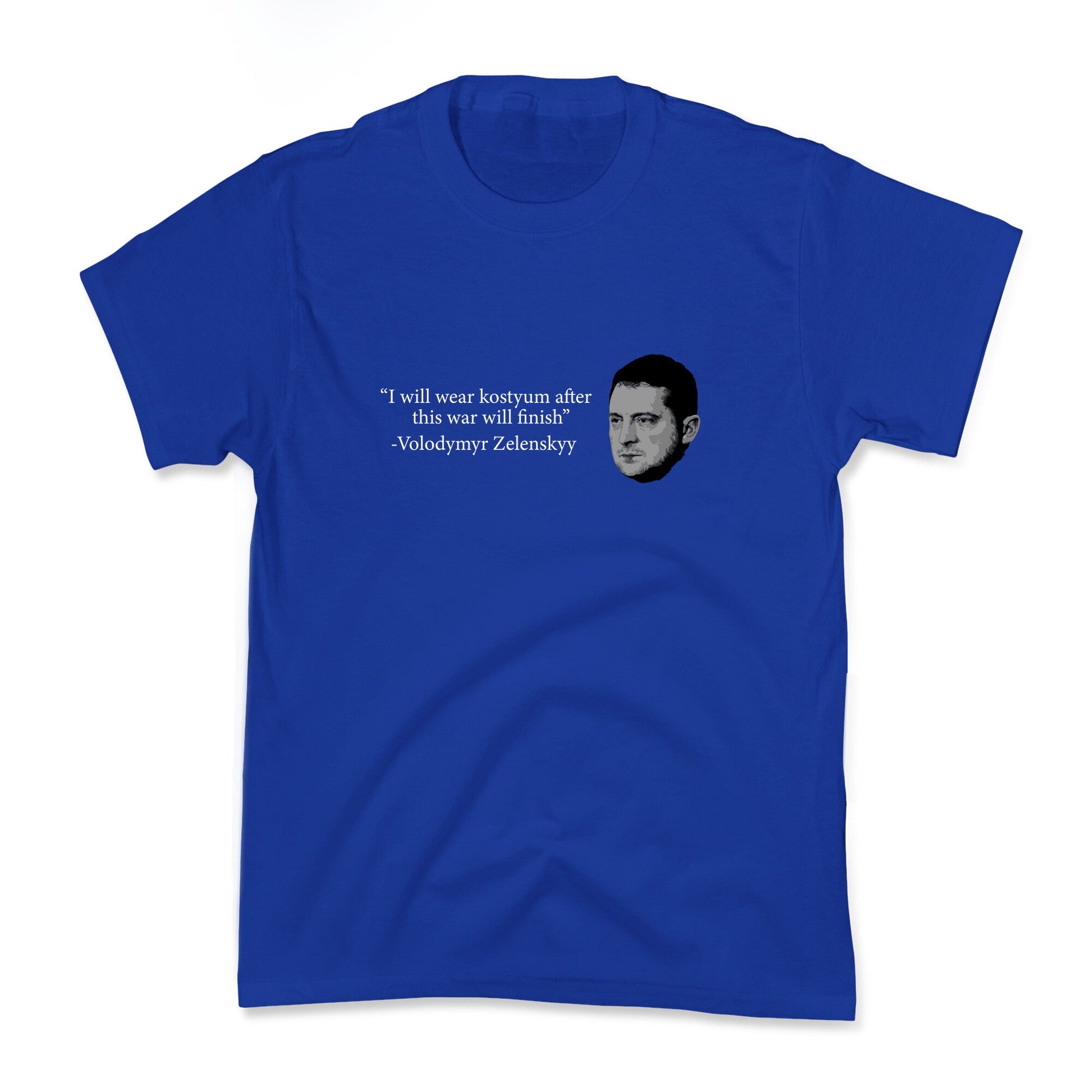 Zelensky Trump Costume Quote Kids Tee