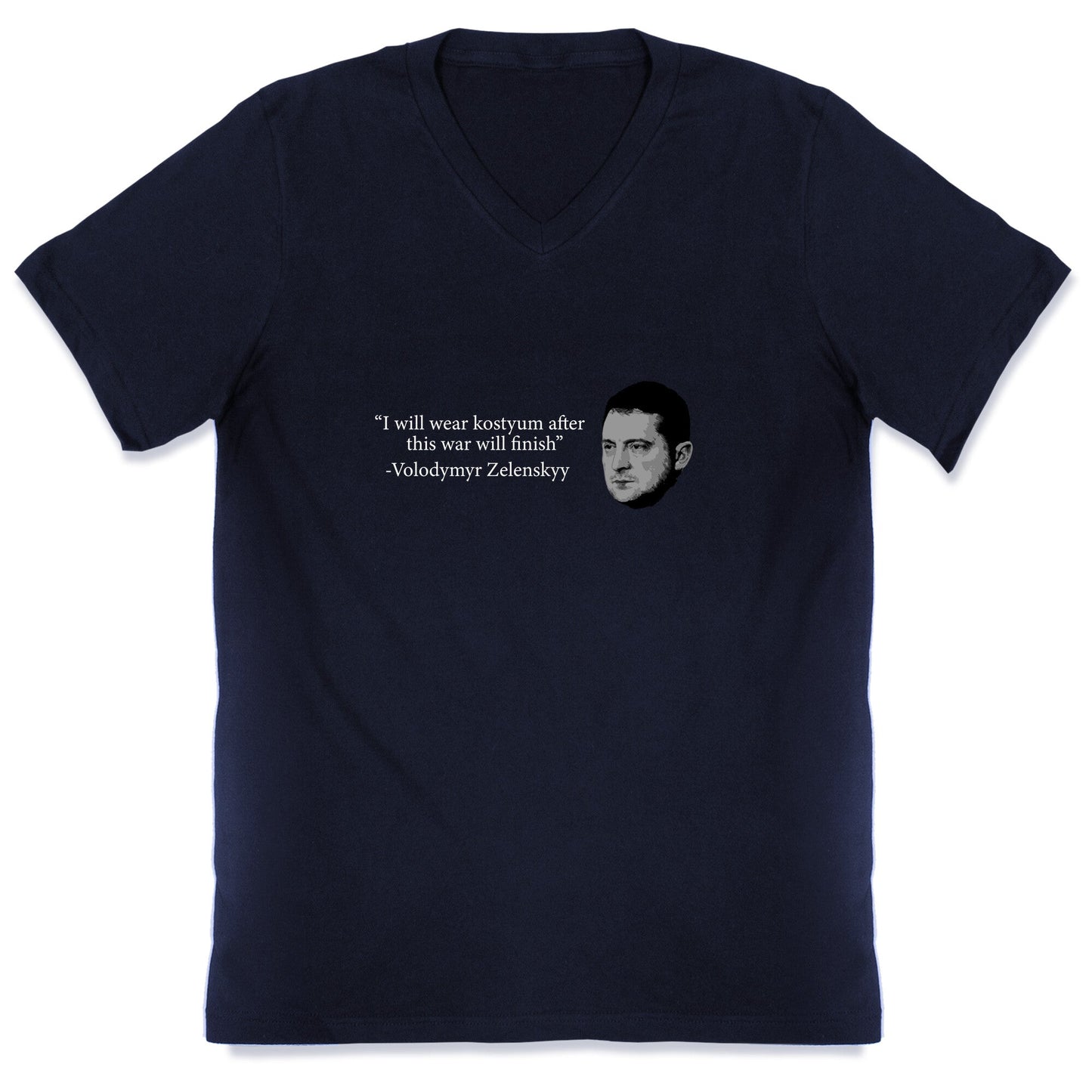 Zelensky Trump Costume Quote V-Neck