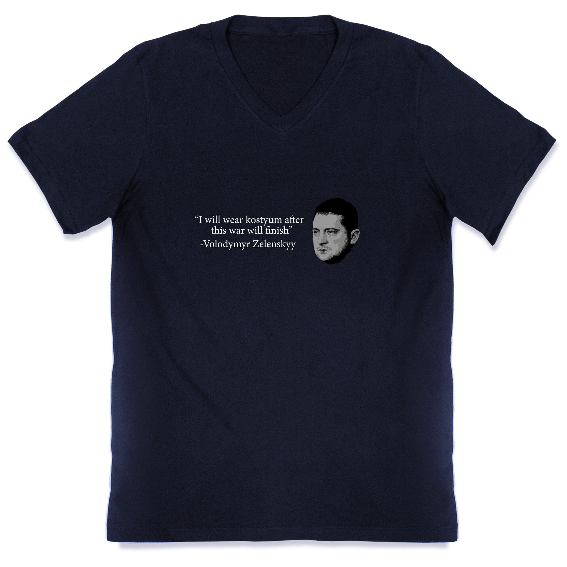 Zelensky Trump Costume Quote V-Neck