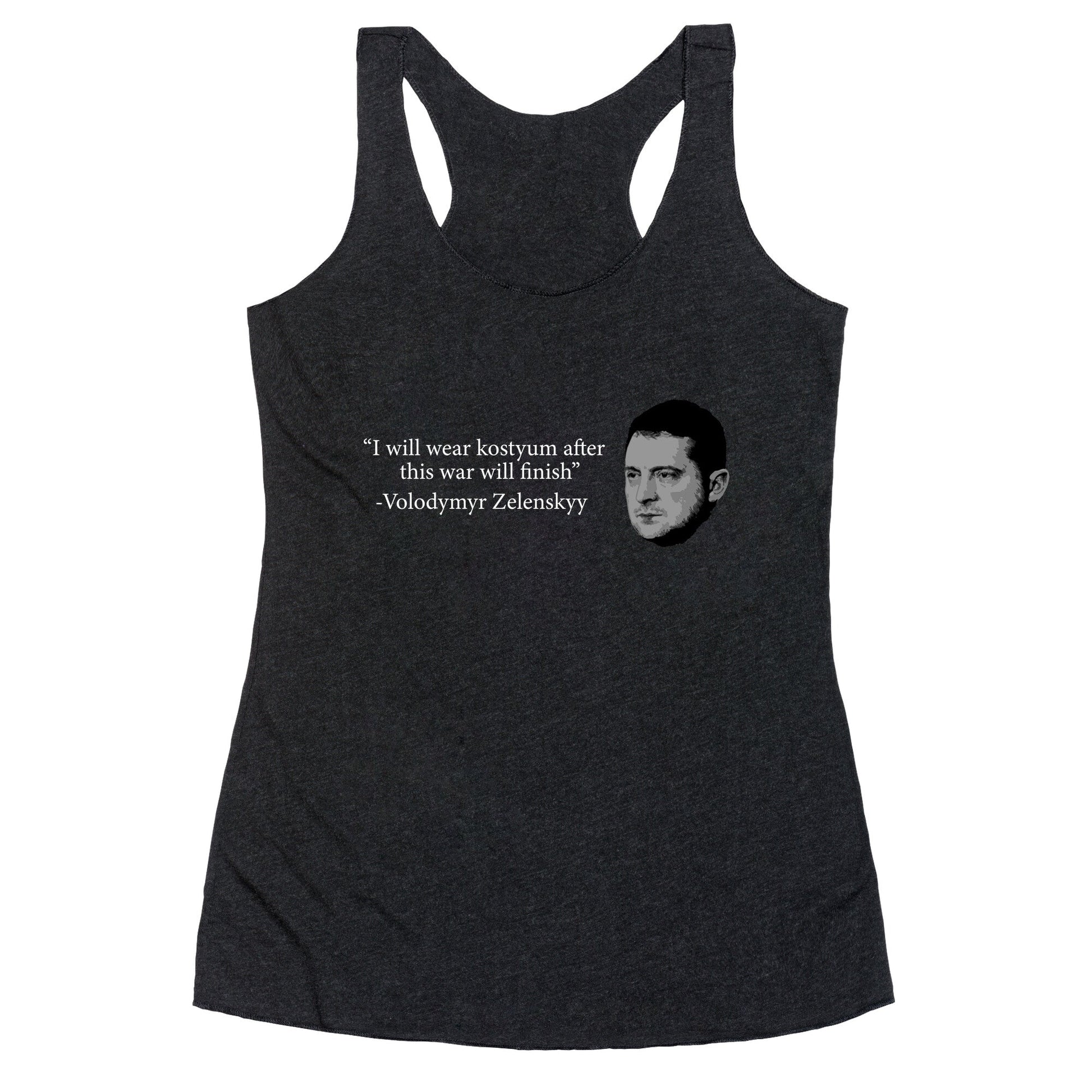 Zelensky Trump Costume Quote Racerback Tank