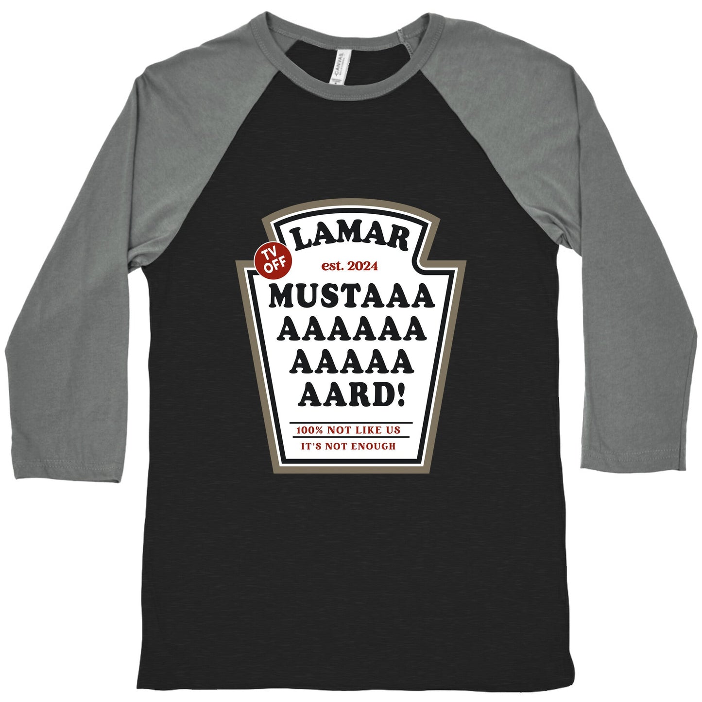 Kendrick Mustard TV Off Baseball Tee
