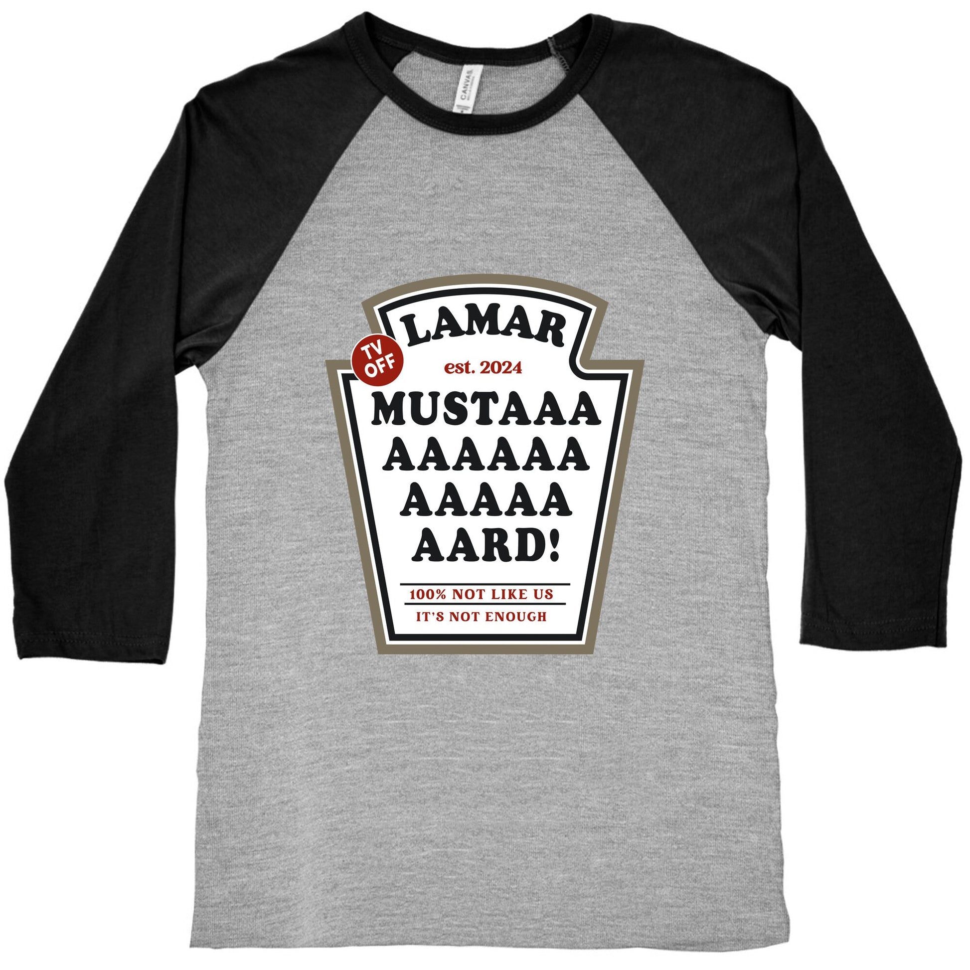 Kendrick Mustard TV Off Baseball Tee