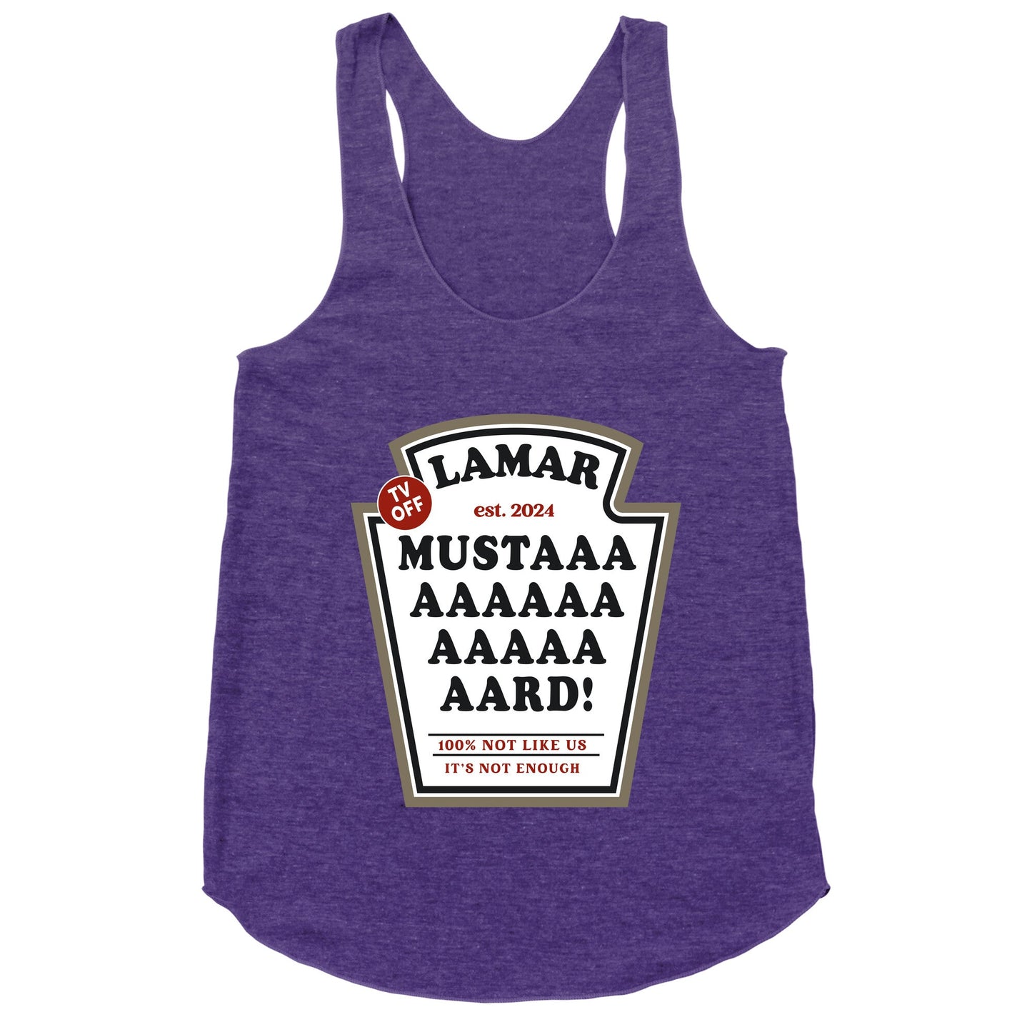 Kendrick Mustard TV Off Racerback Tank