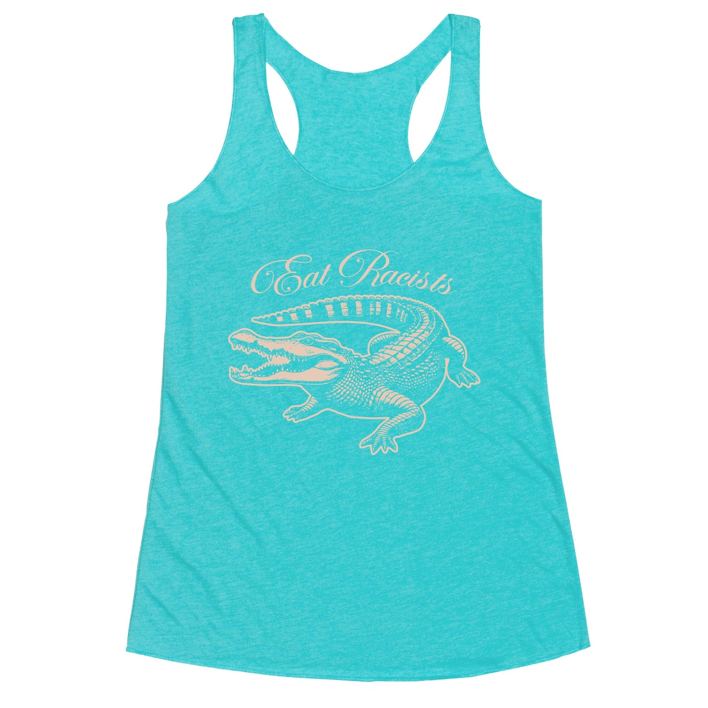 Eat Racists Racerback Tank